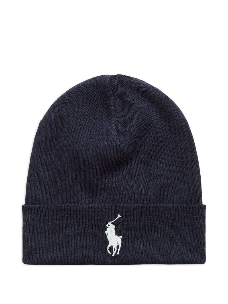 cotton embroidered-logo beanie 1