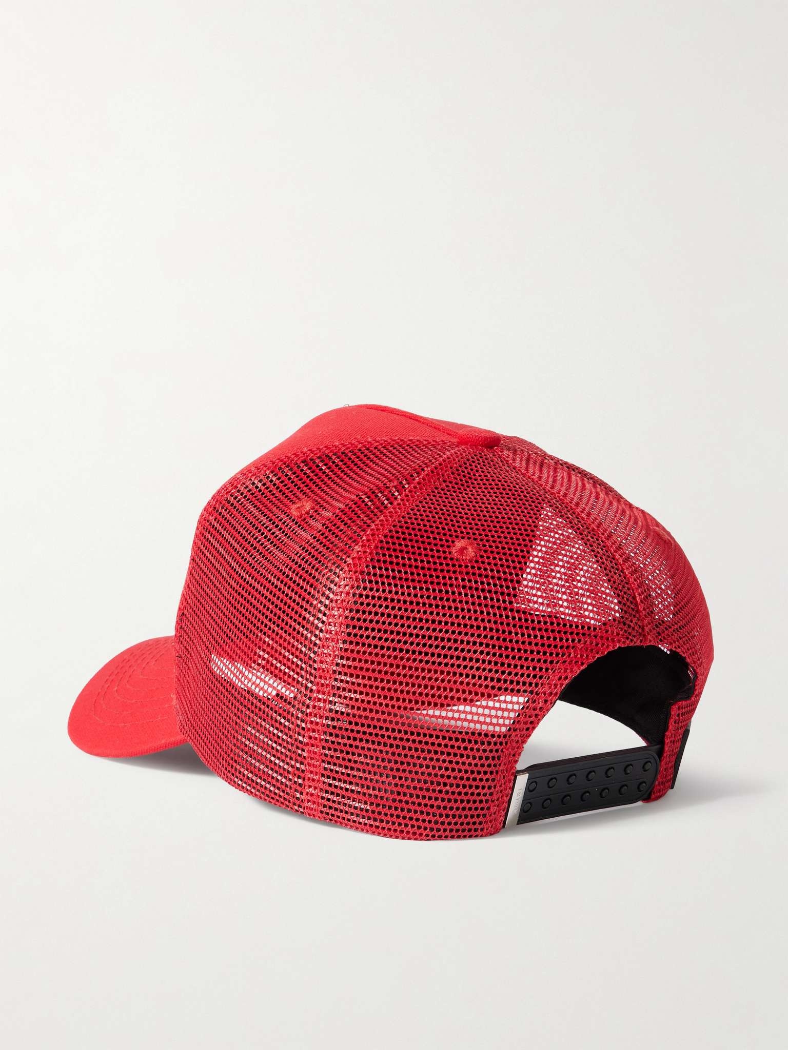 MA Hollywood Appliquéd Cotton-Twill and Mesh Baseball Cap - 3