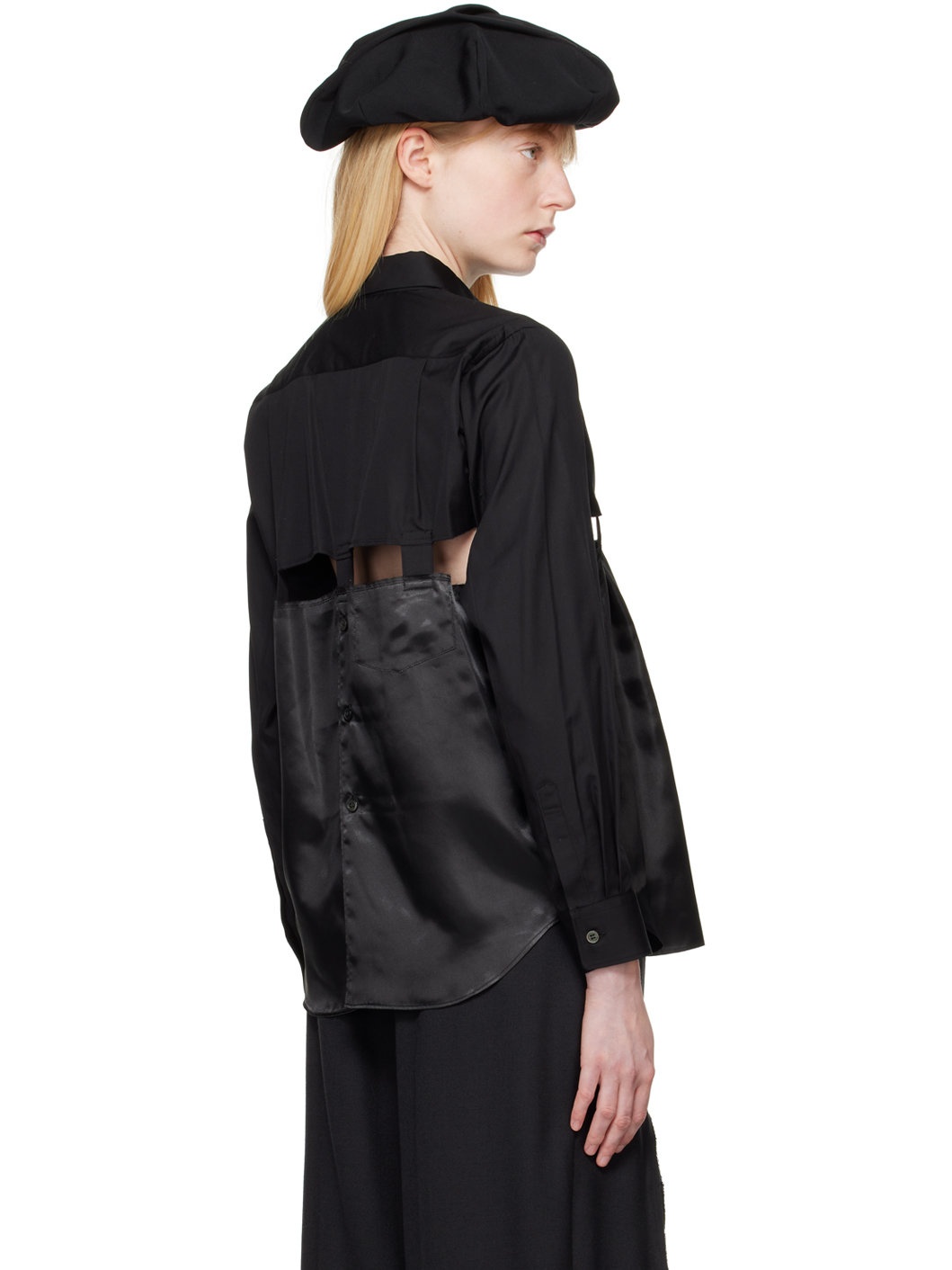 Black Cutout Shirt - 3