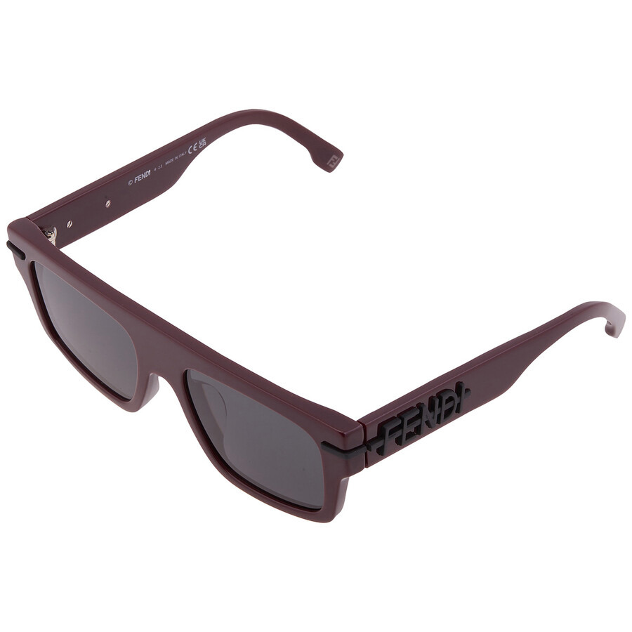 Fendi Smoke Browline Men's Sunglasses FE40091U 69A 54 - 3