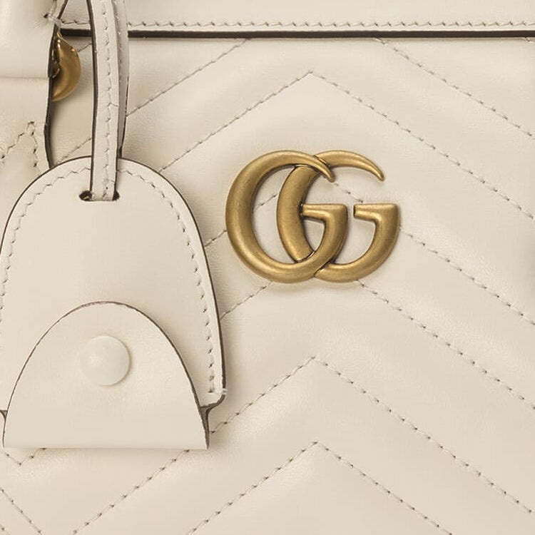(WMNS) Gucci GG Marmont Small Top Handle Bag 'White' 746319-AABZB-9022 - 8