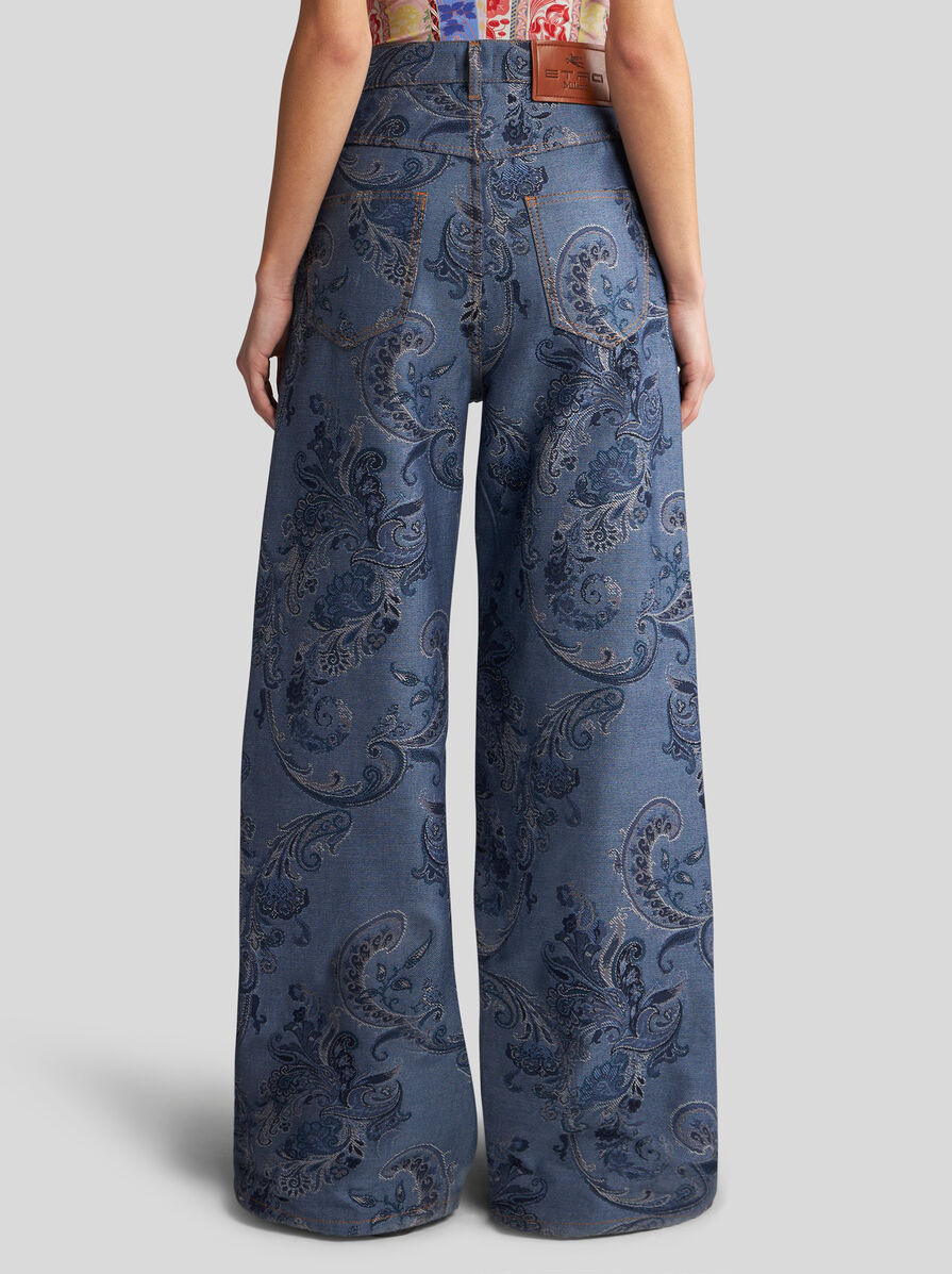 BAGGY JACQUARD JEANS - 5