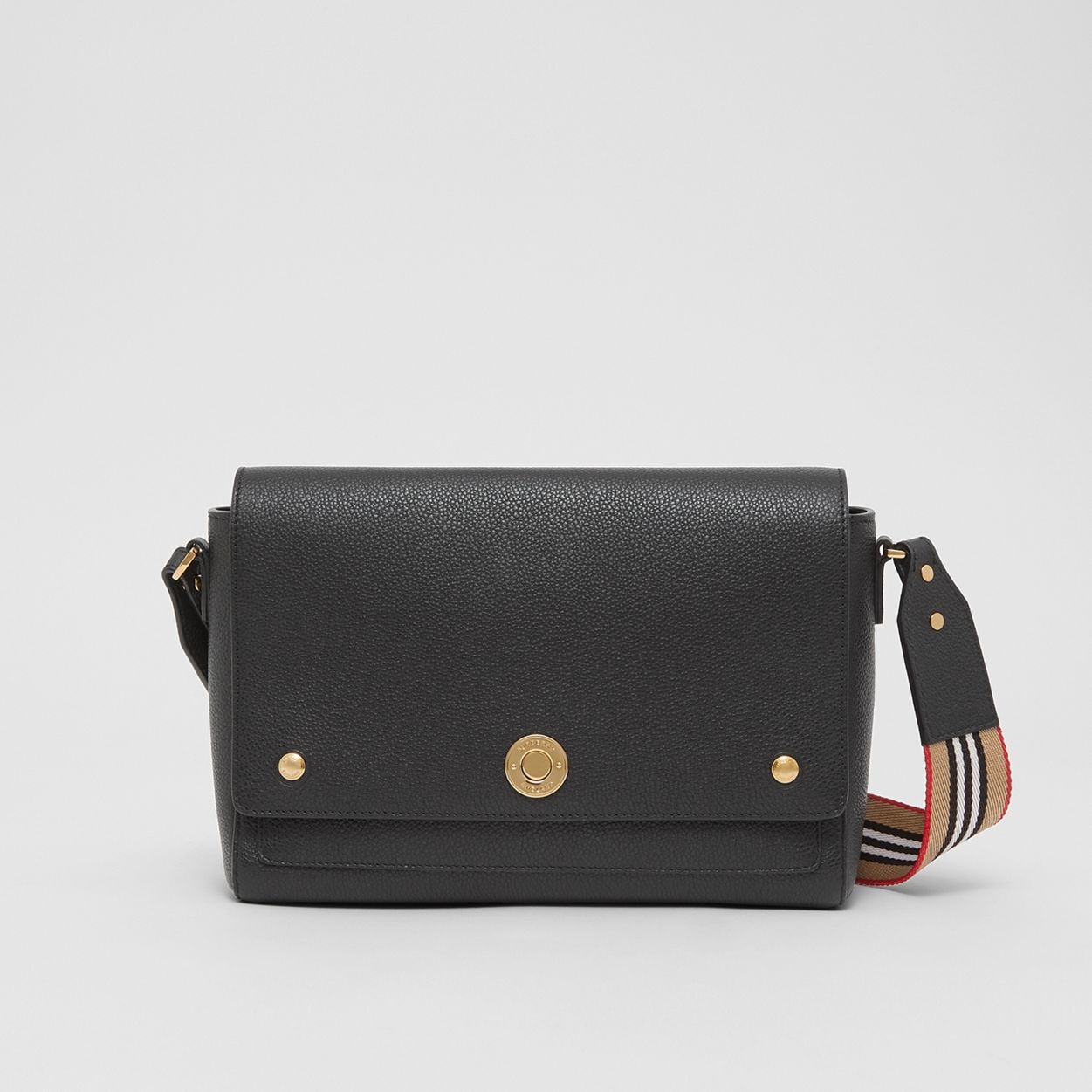 Grainy Leather Note Crossbody Bag - 1