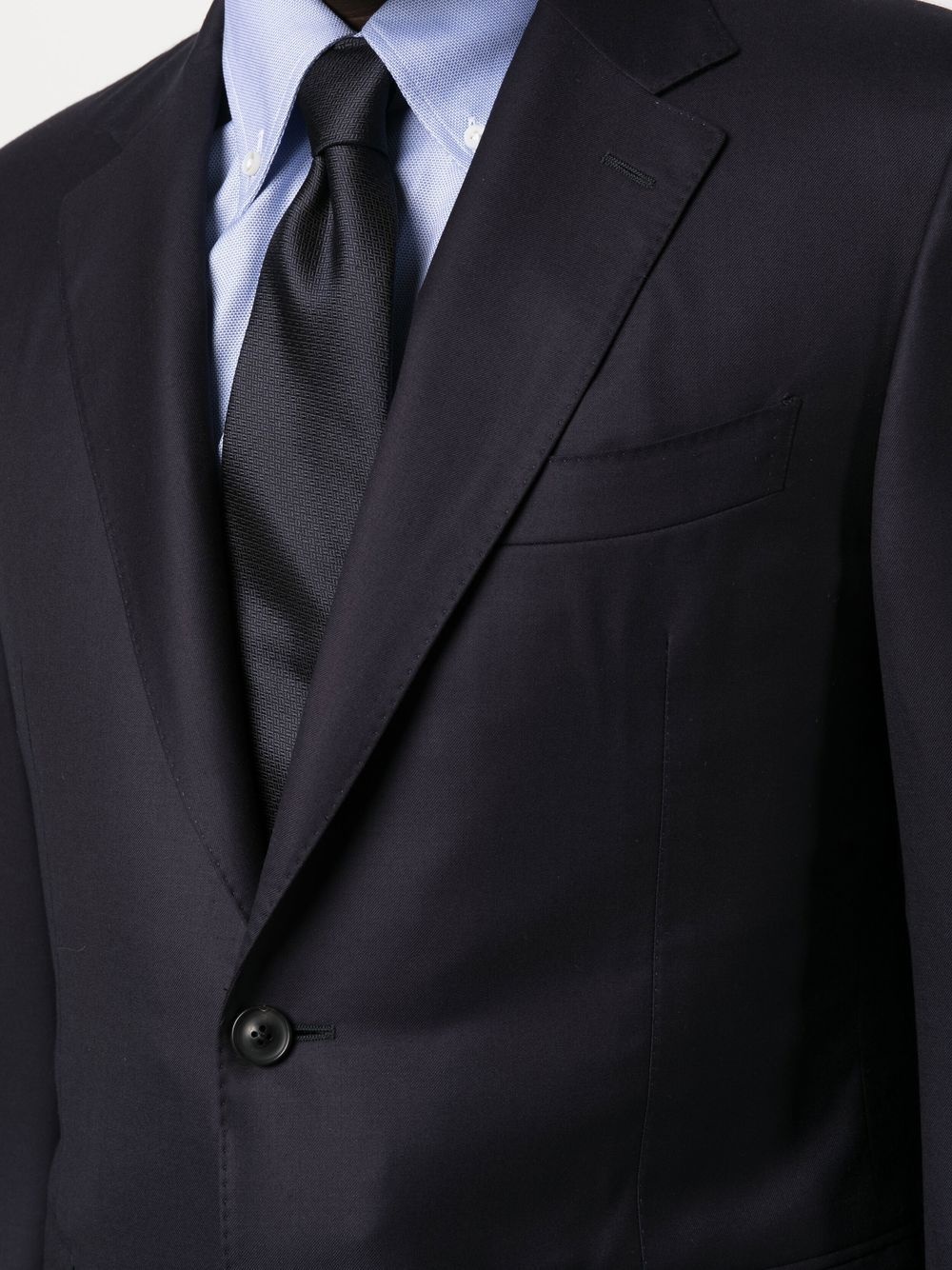 single-breasted wool suit - 5