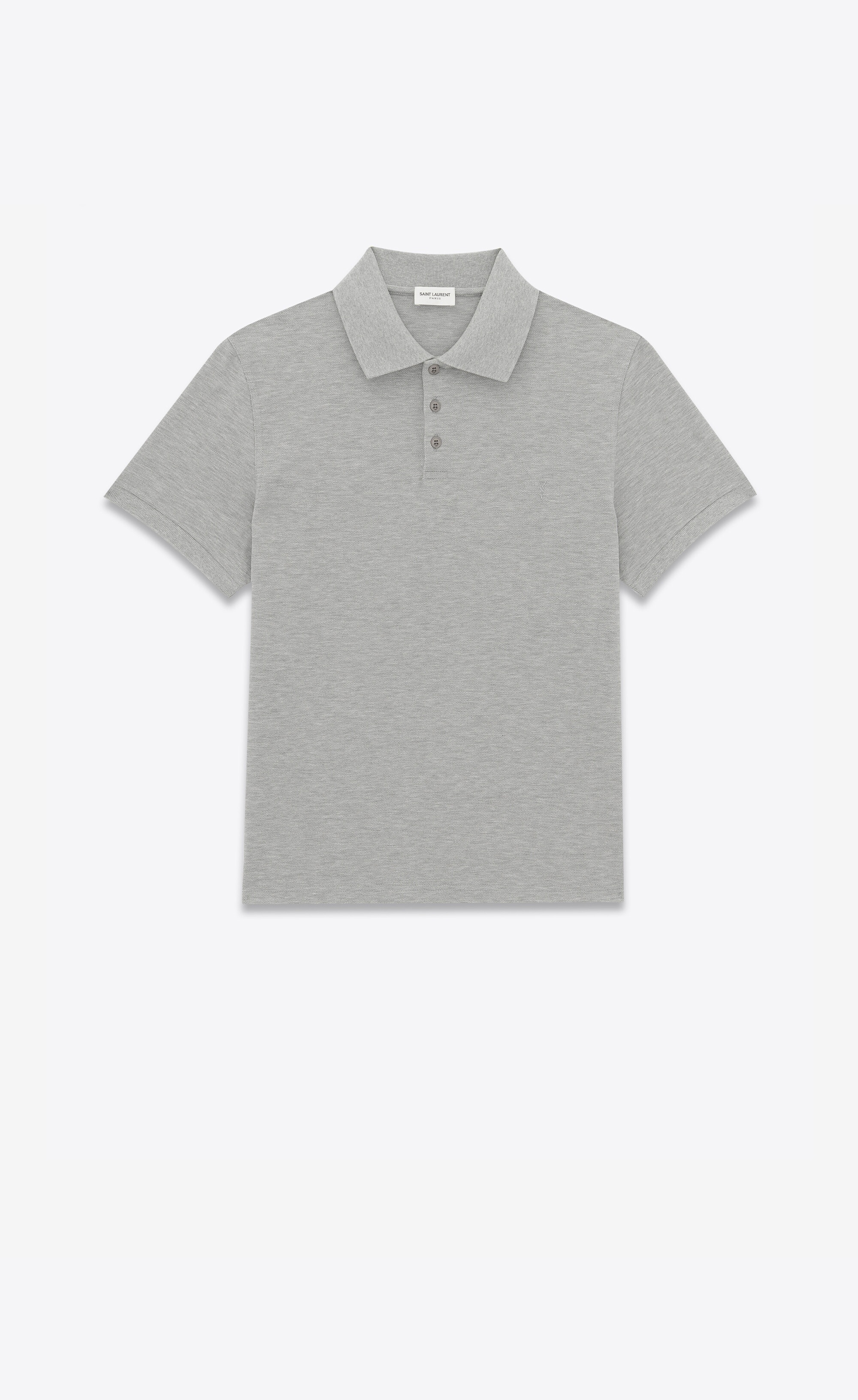 monogram polo shirt in cotton piqué - 1
