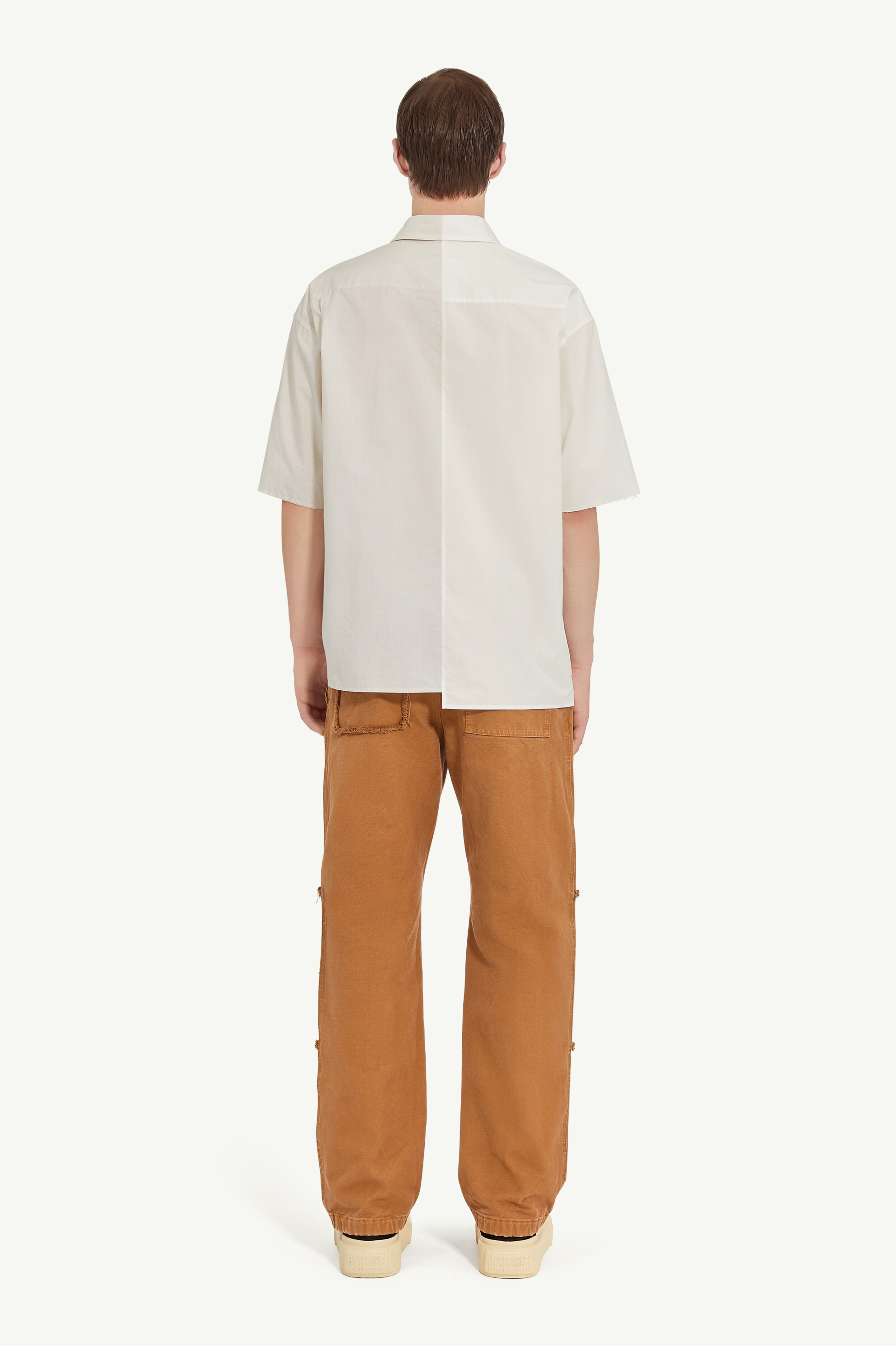 Asymmetric poplin shirt - 4