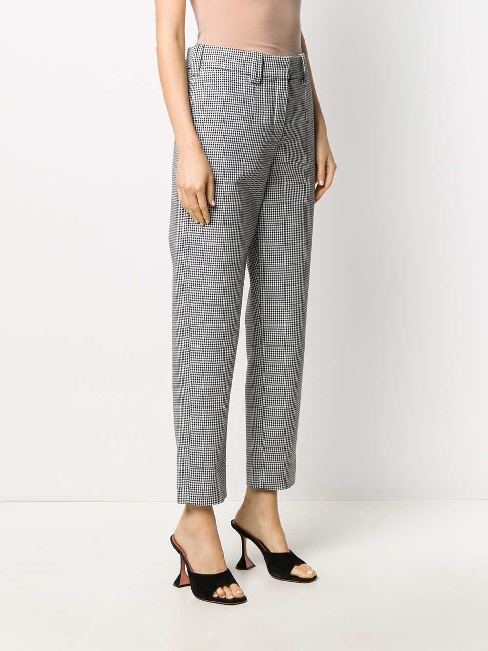 houndstooth carrot-fit trousers - 3