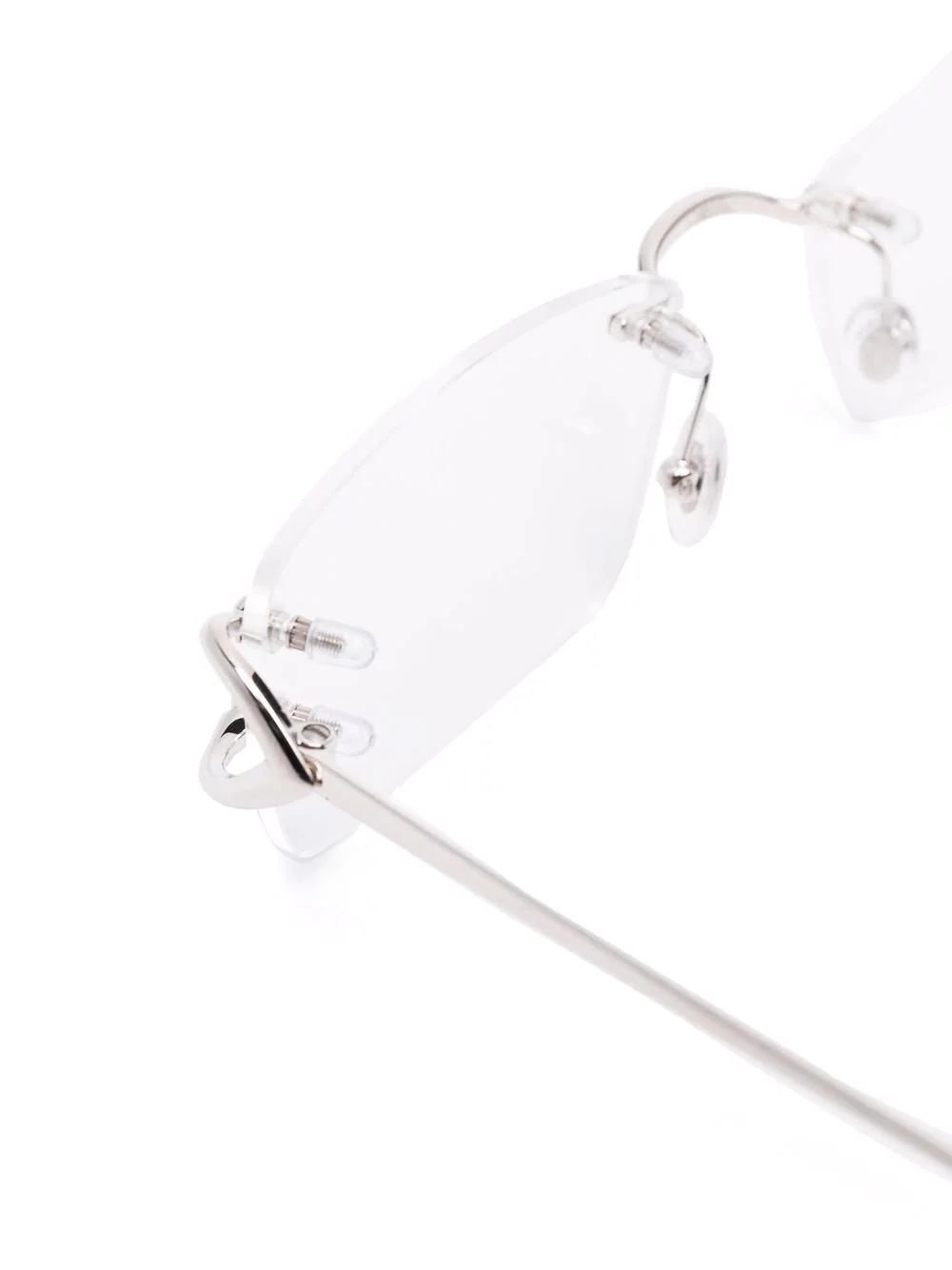square-frame rimless glasses - 3