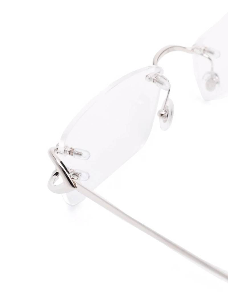 square-frame rimless glasses 3