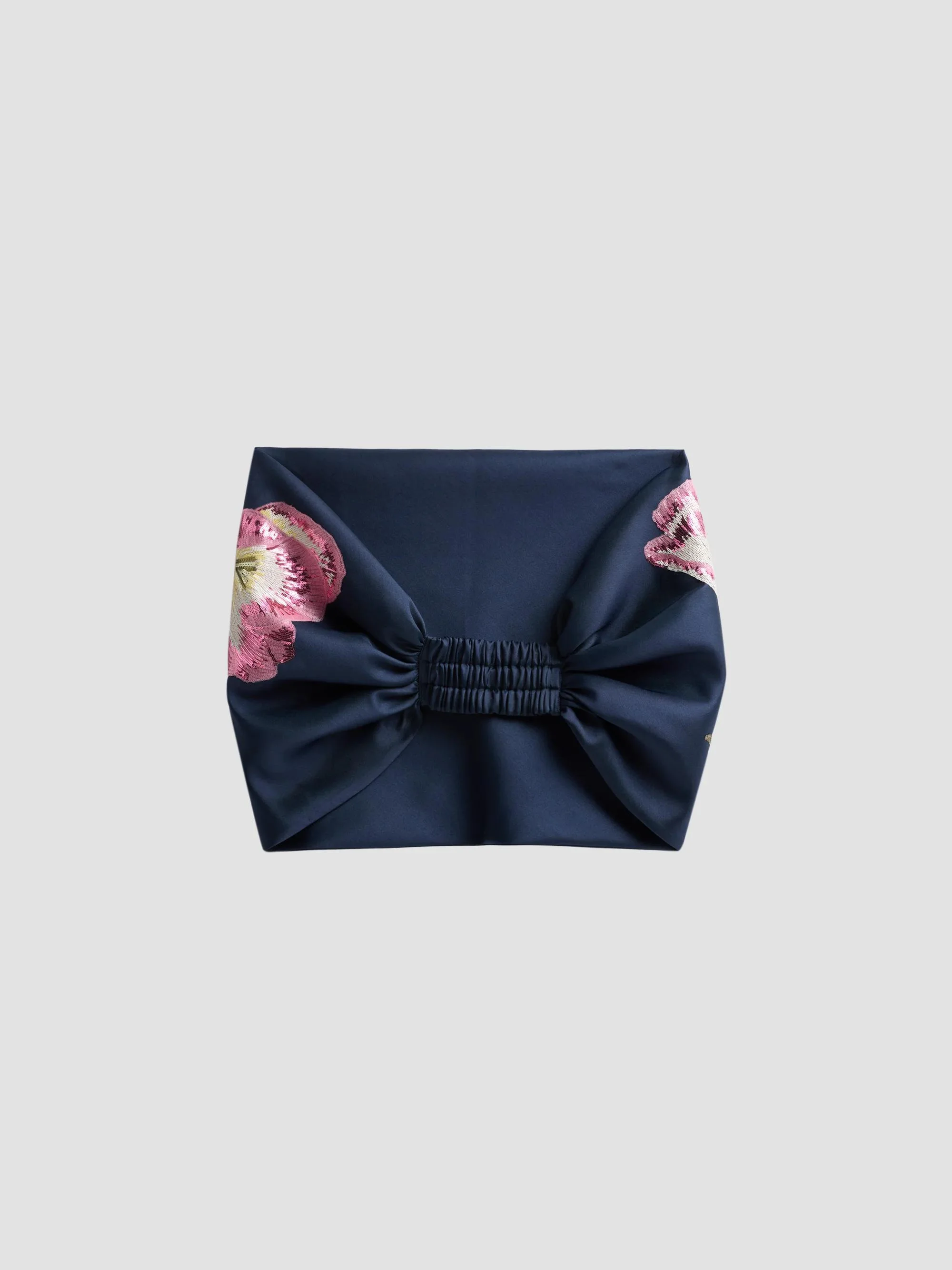 Women's Sequined Tulip Cocoon Wrap - Navy - 1