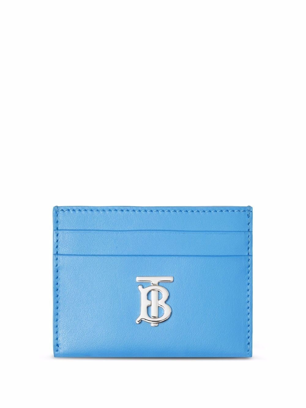 Monogram-plaque leather cardholder - 1