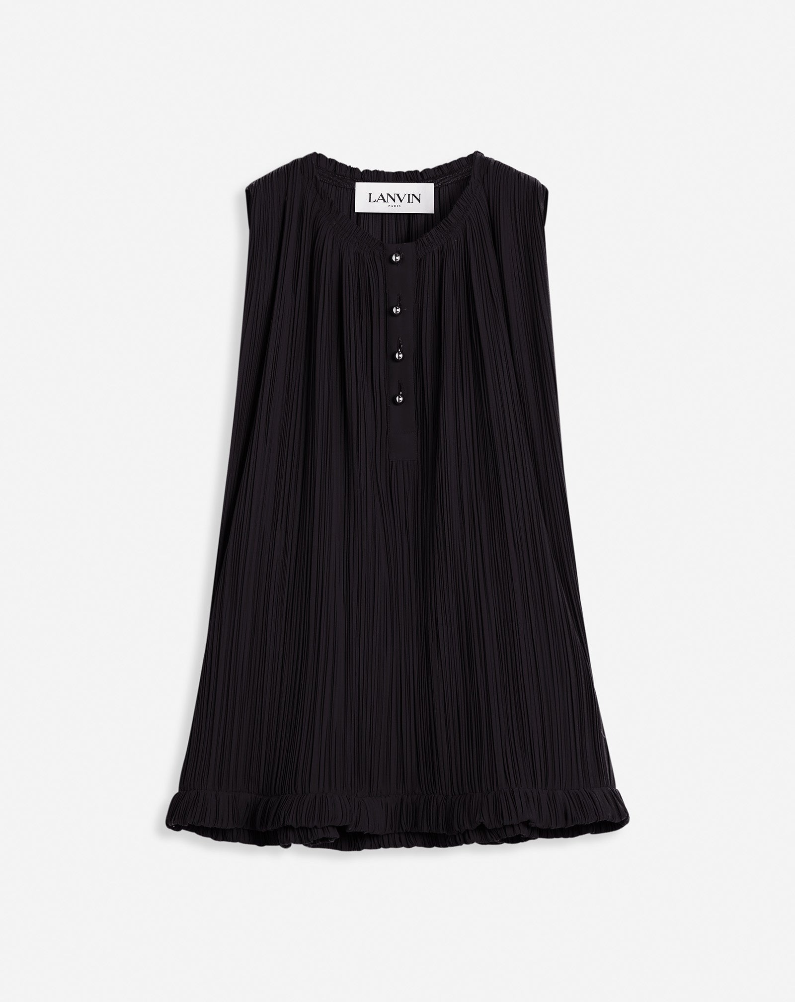 PLEATED SLEEVELESS TOP - 1