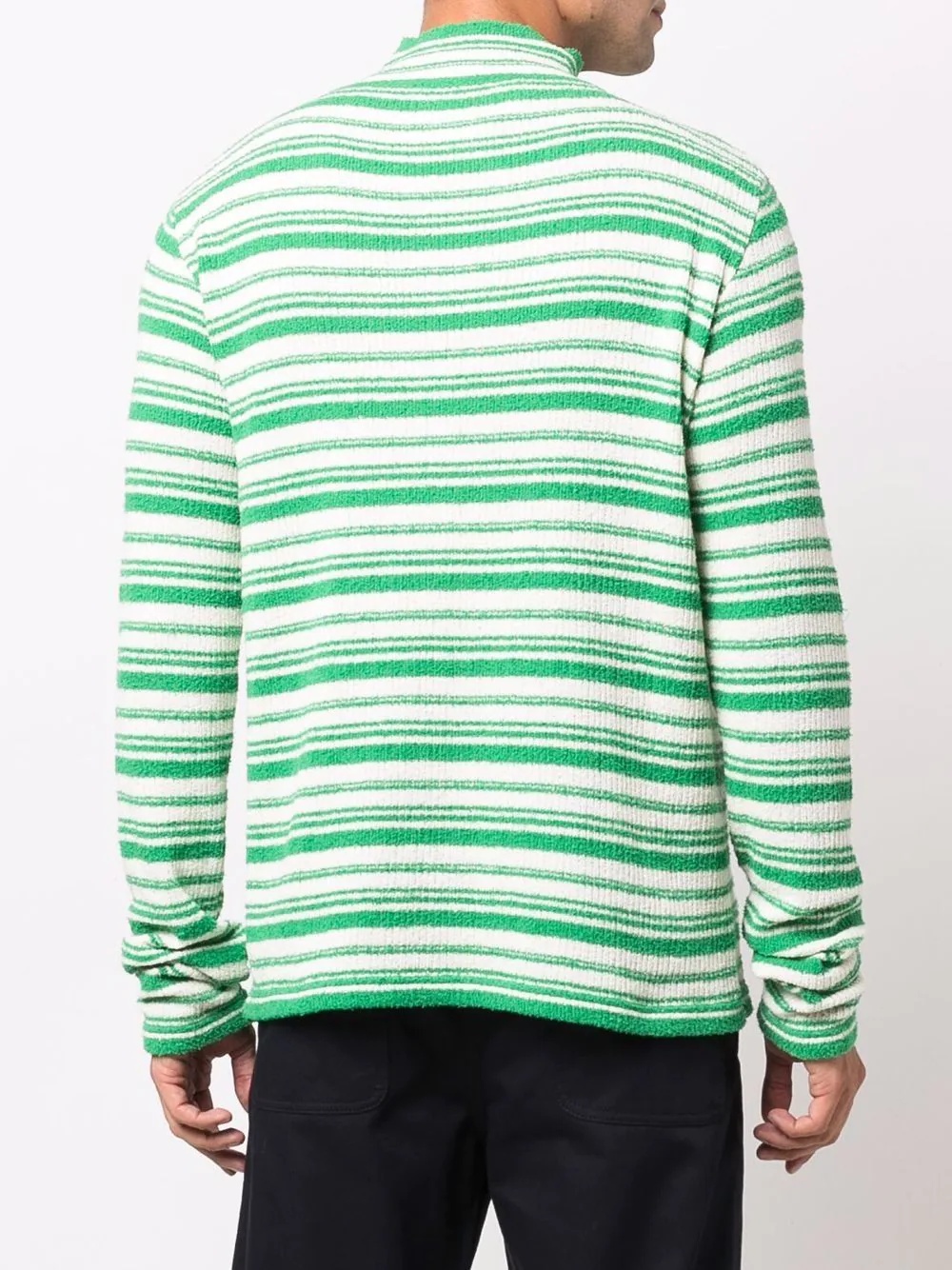 two-tone striped jumper - 4