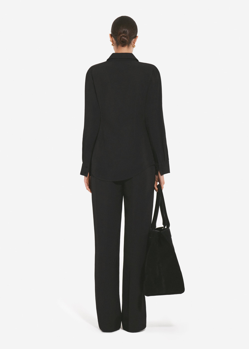 Fitted Collared Shirt in Viscose Twill 5