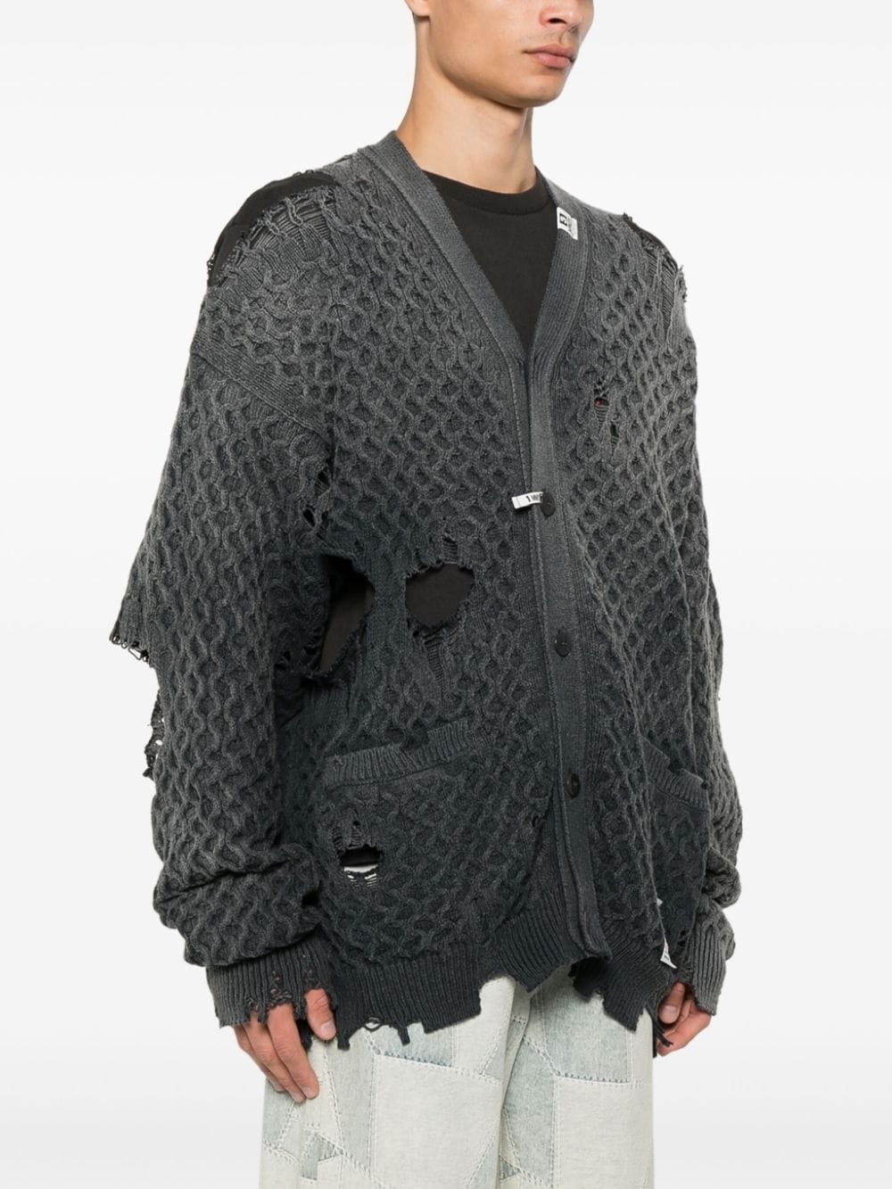 faded cardigan - 3