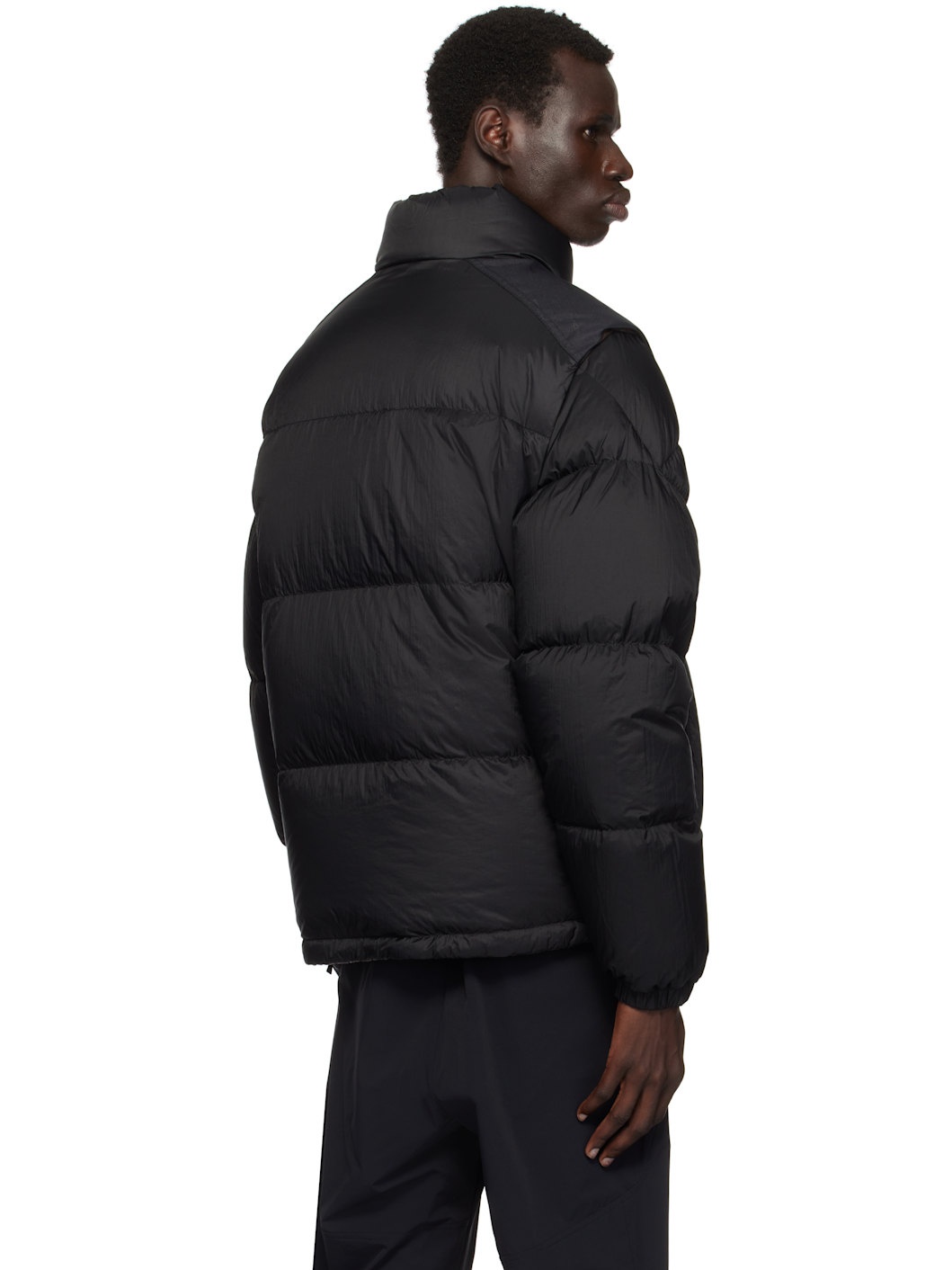 Brown & Black Verone Short Reversible Down Jacket - 3