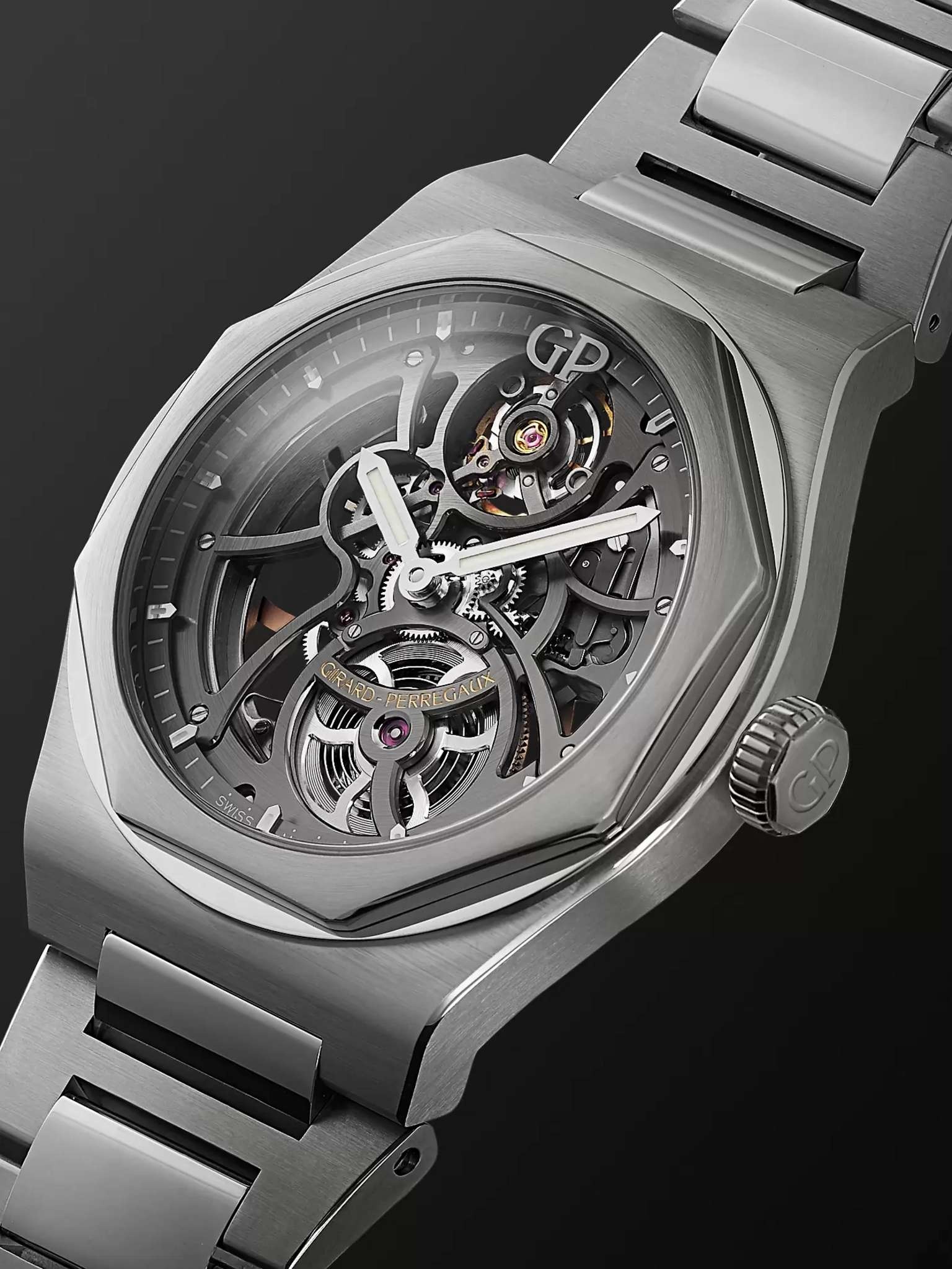 Laureato Automatic Skeleton 42mm Stainless Steel Watch, Ref. No. 81015-11-001-11A - 4