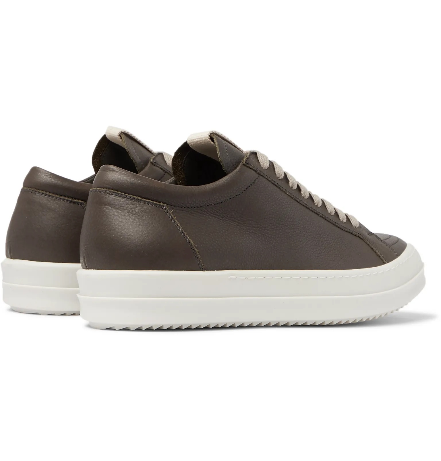 Clear Sole Grosgrain-Trimmed Leather Sneakers - 5