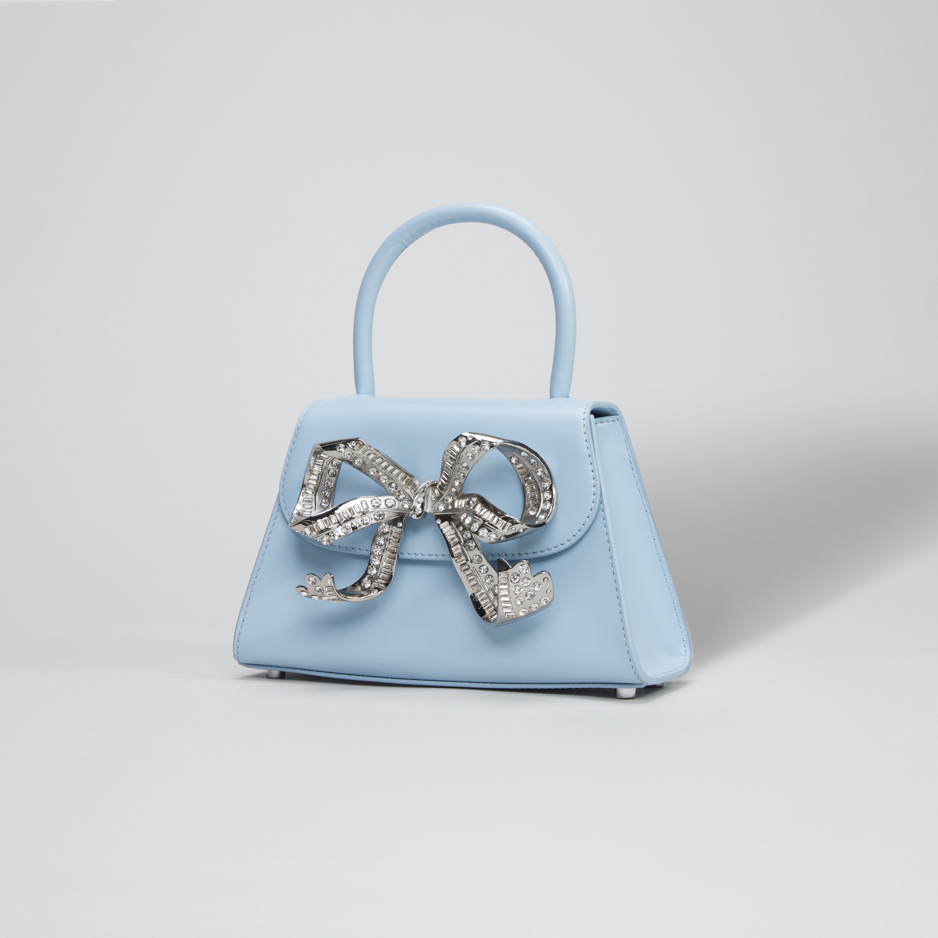 The Bow Mini in Blue with Diamanté - 2