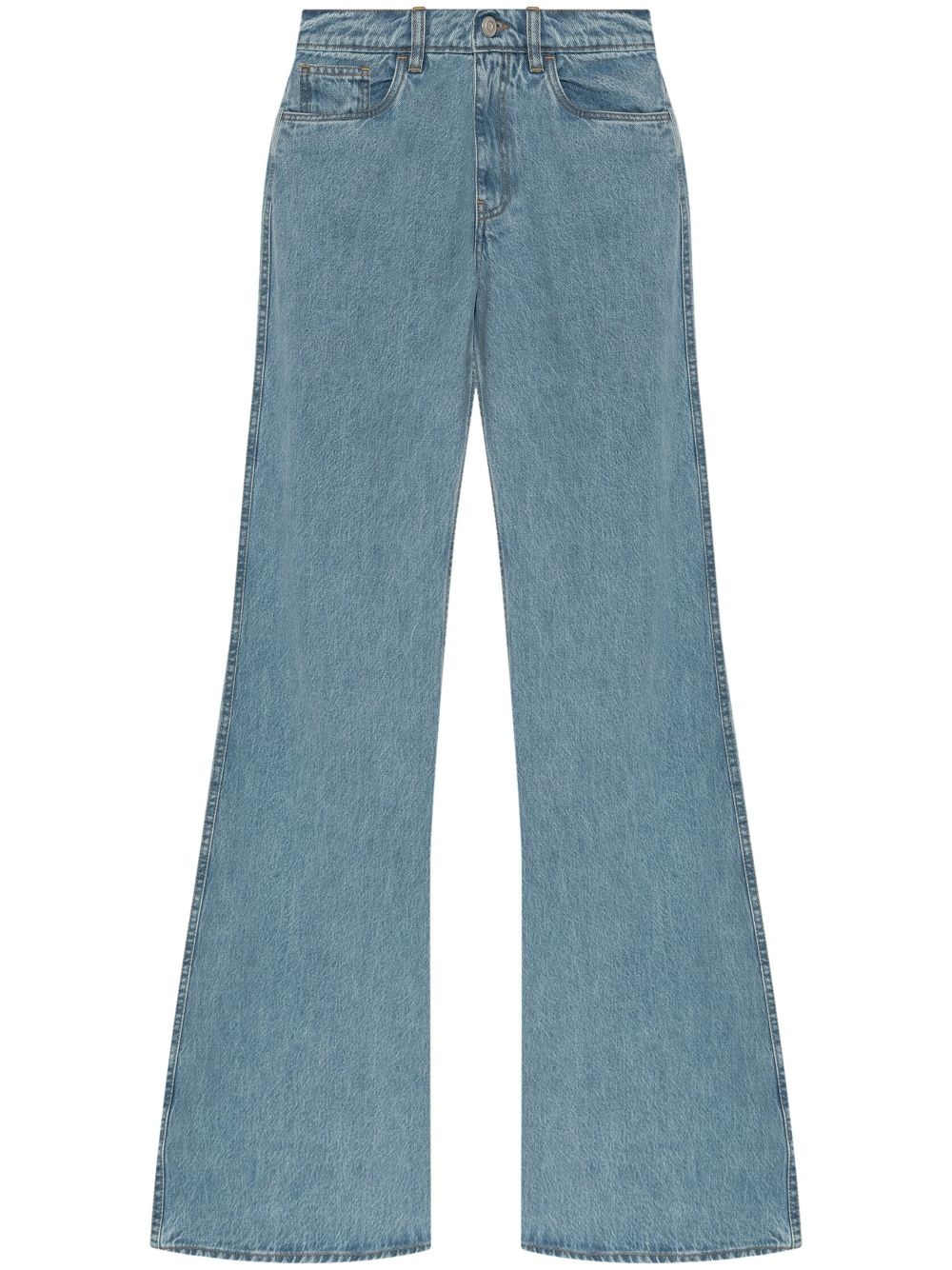 wide-leg mid-rise jeans - 1