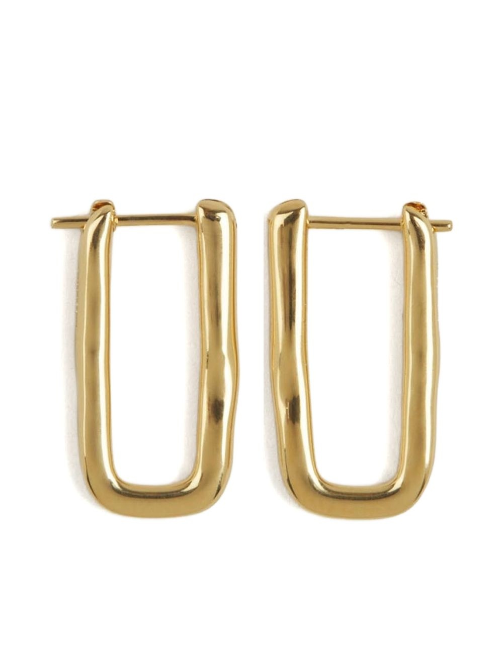 logo-engraved earrings - 3
