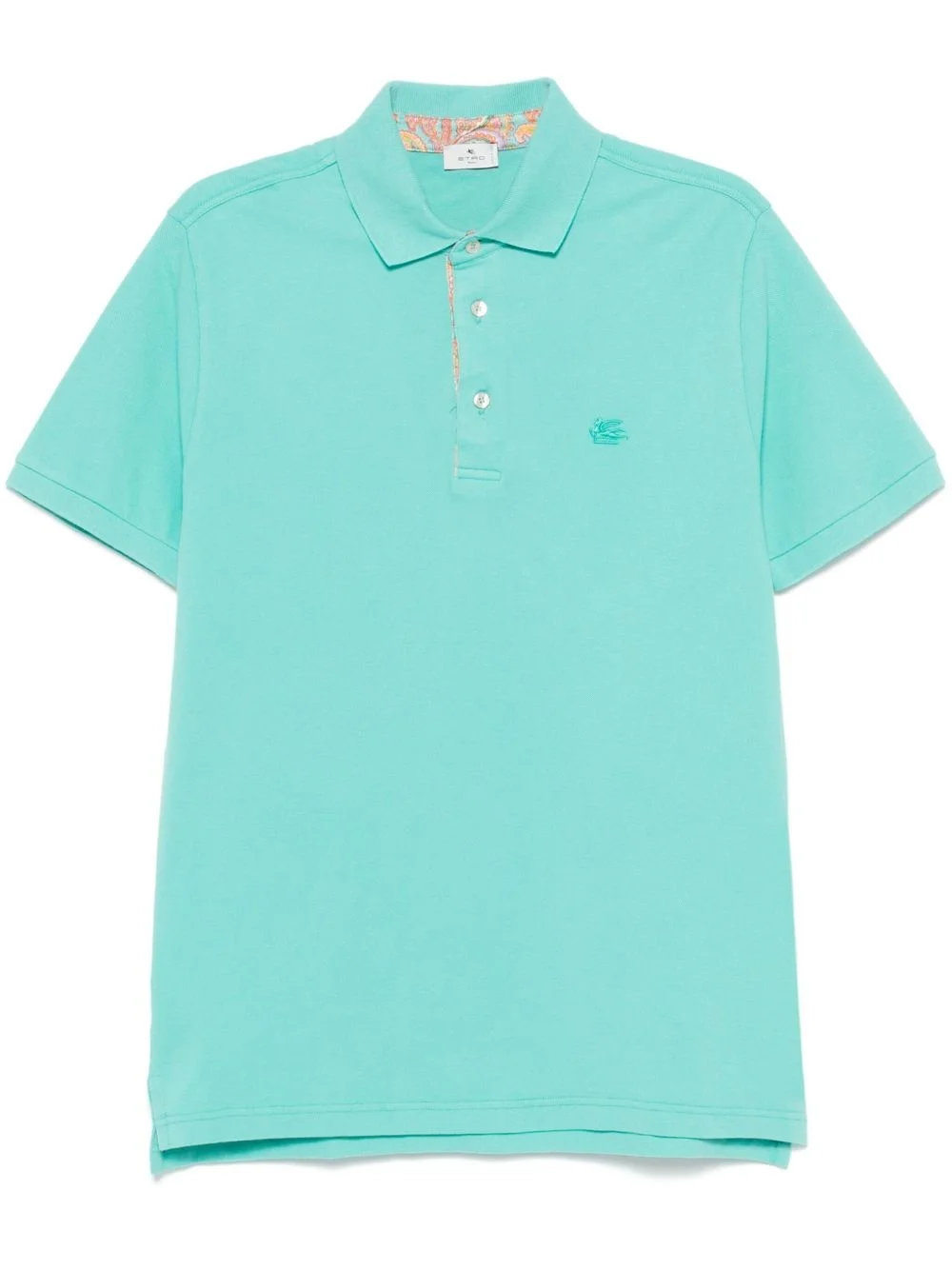 Pegaso-embroidered polo shirt - 1