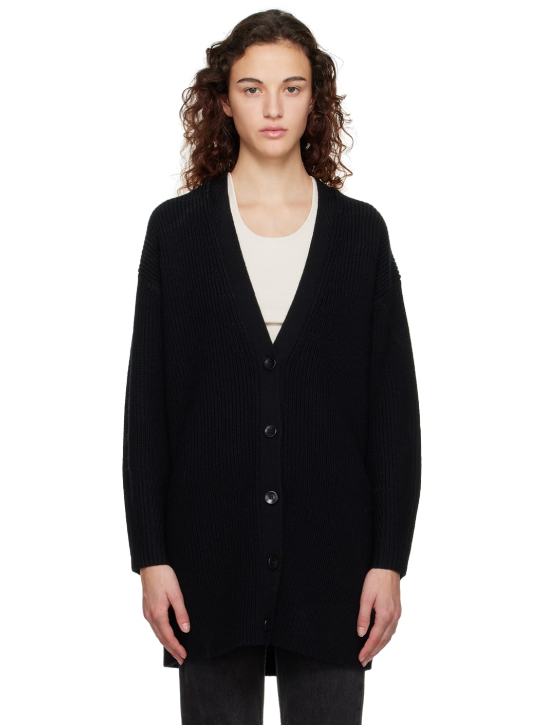 Black Proenza Schouler White Label Cashfeel Cardigan - 1