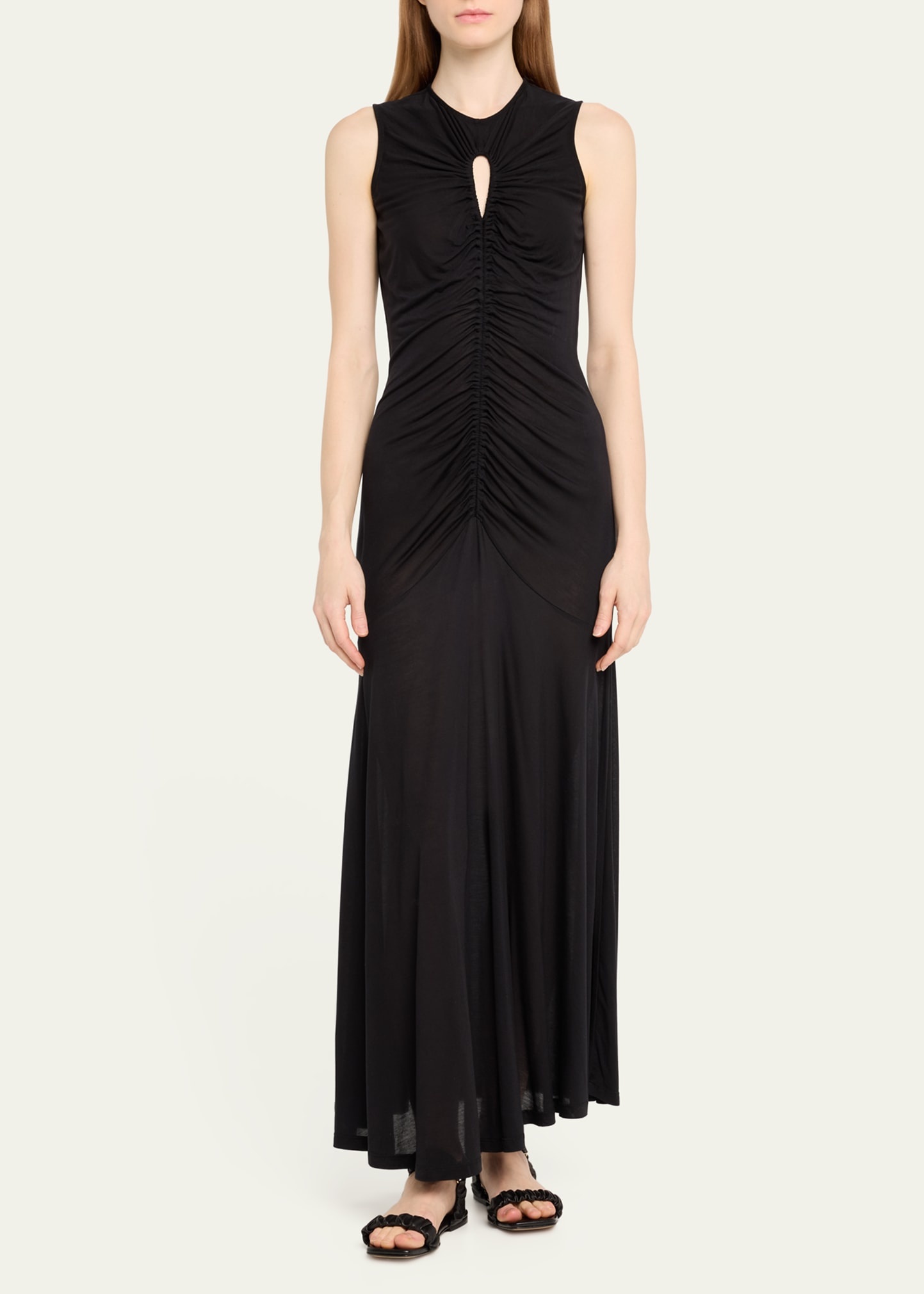 Isabel Sleeveless Keyhole Maxi Dress - 2