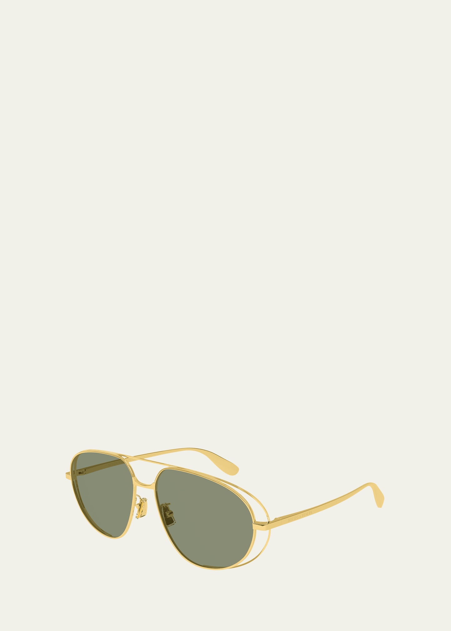 Cutout Metal Aviator Sunglasses - 2