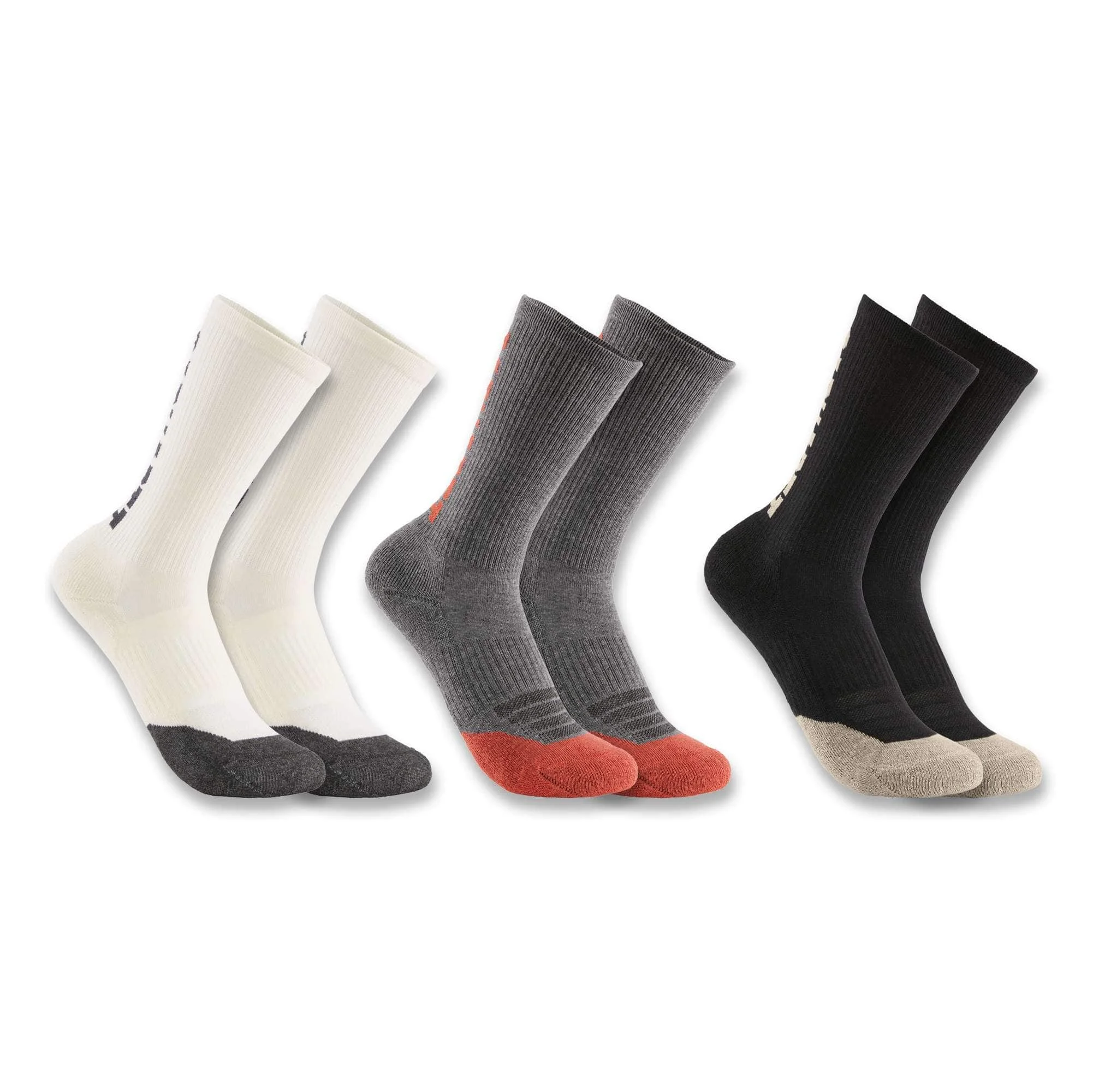 Women's Midweight Cotton-Tencel™ Logo Crew Sock 3-Pack - 1