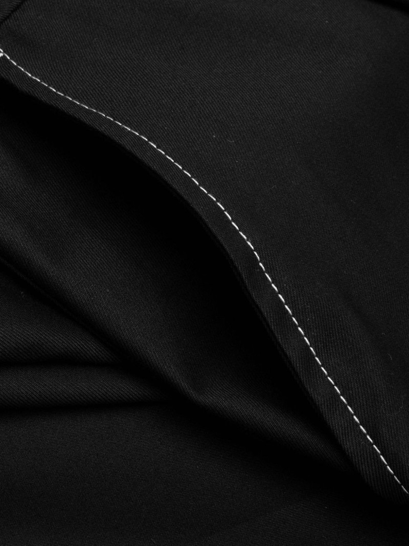 contrast-stitching trousers 4