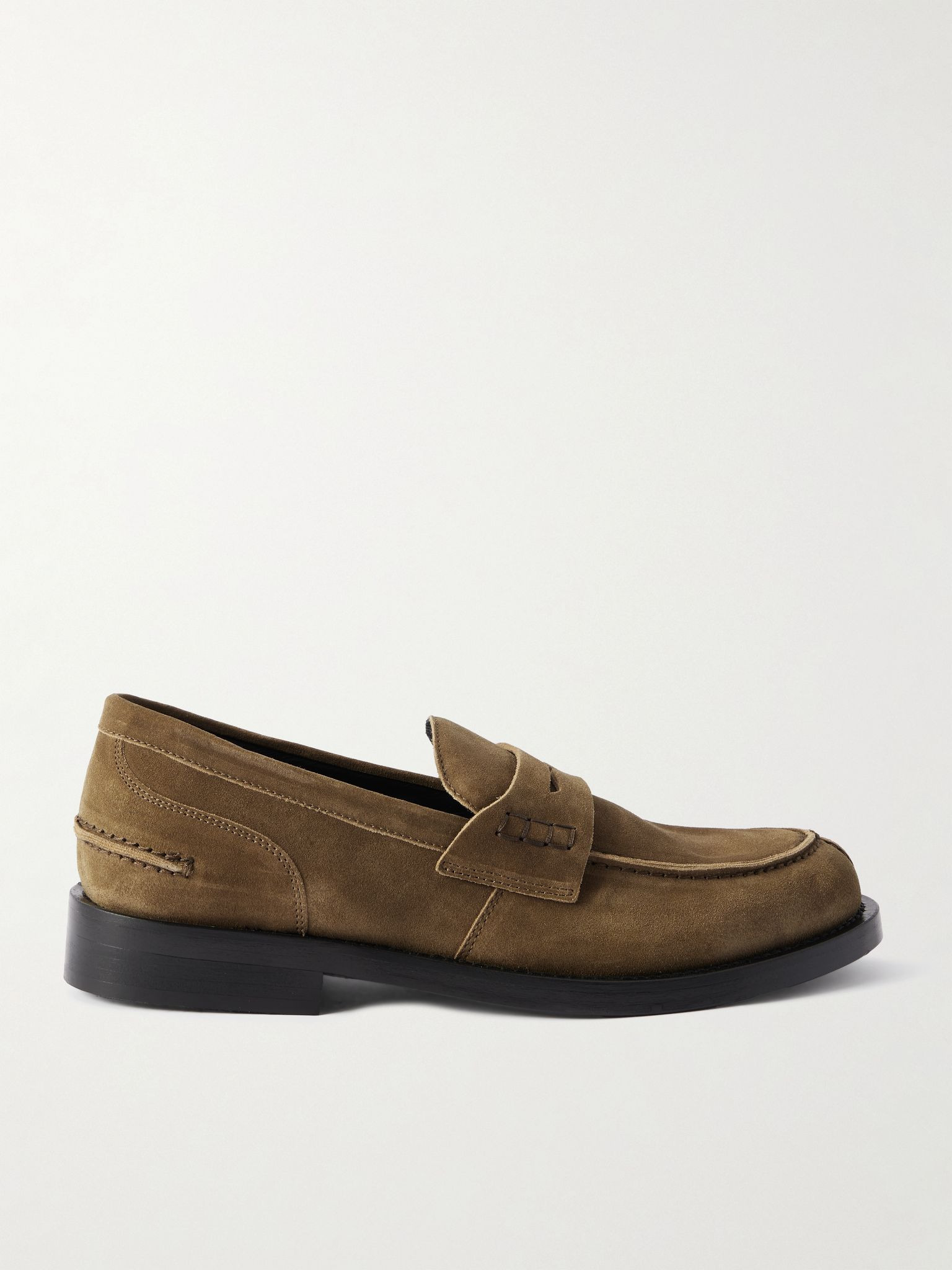 Donovan Suede Penny Loafers Dark brown - 1