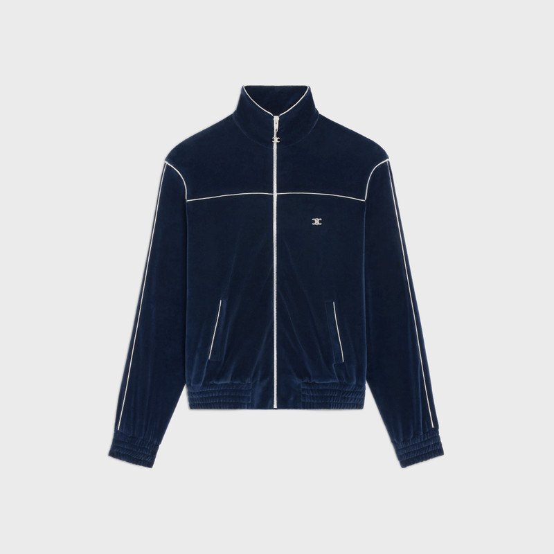 TRIOMPHE TRACKSUIT JACKET IN VELVET JERSEY 1