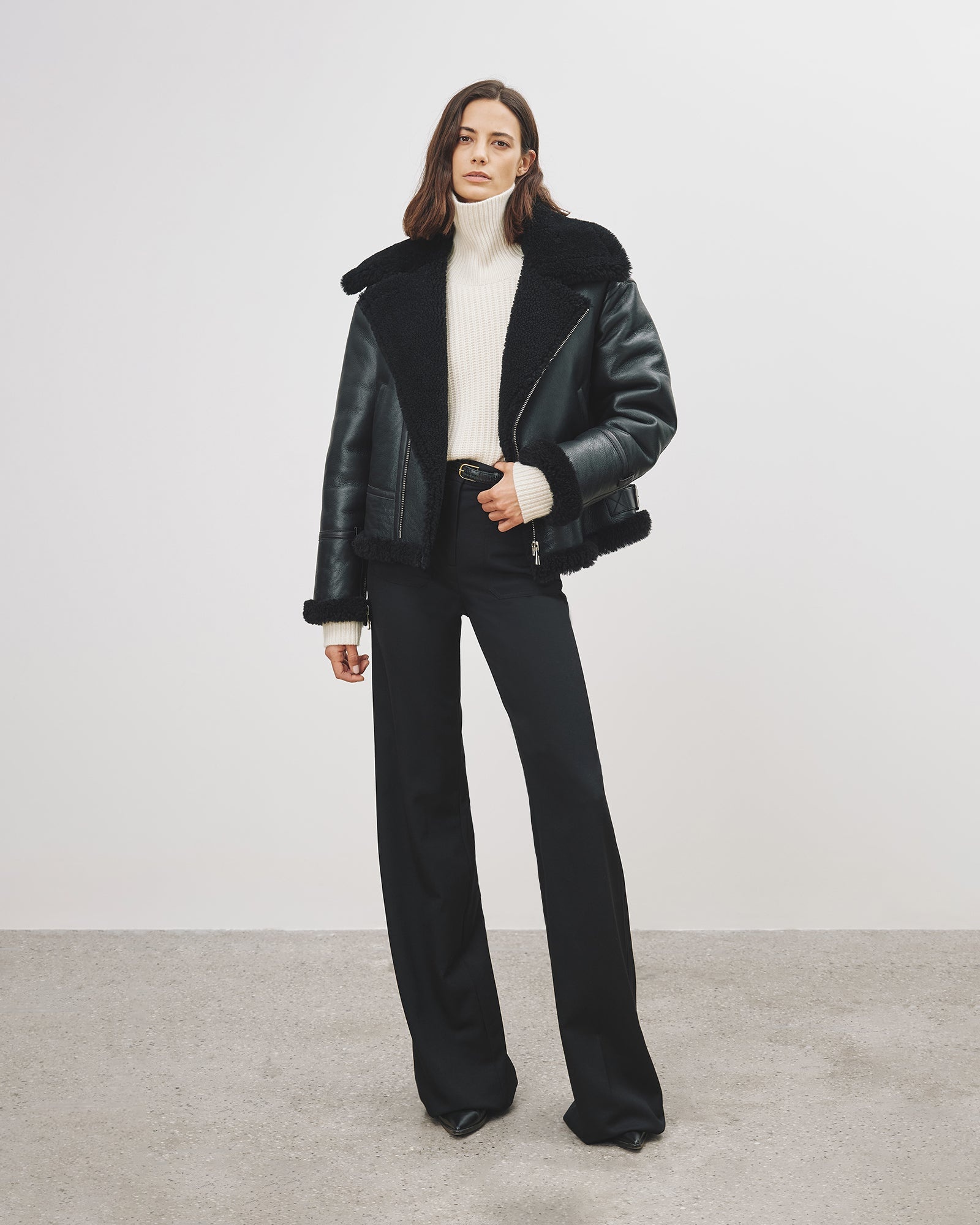 BARTHELEMY SHEARLING BIKER - 6