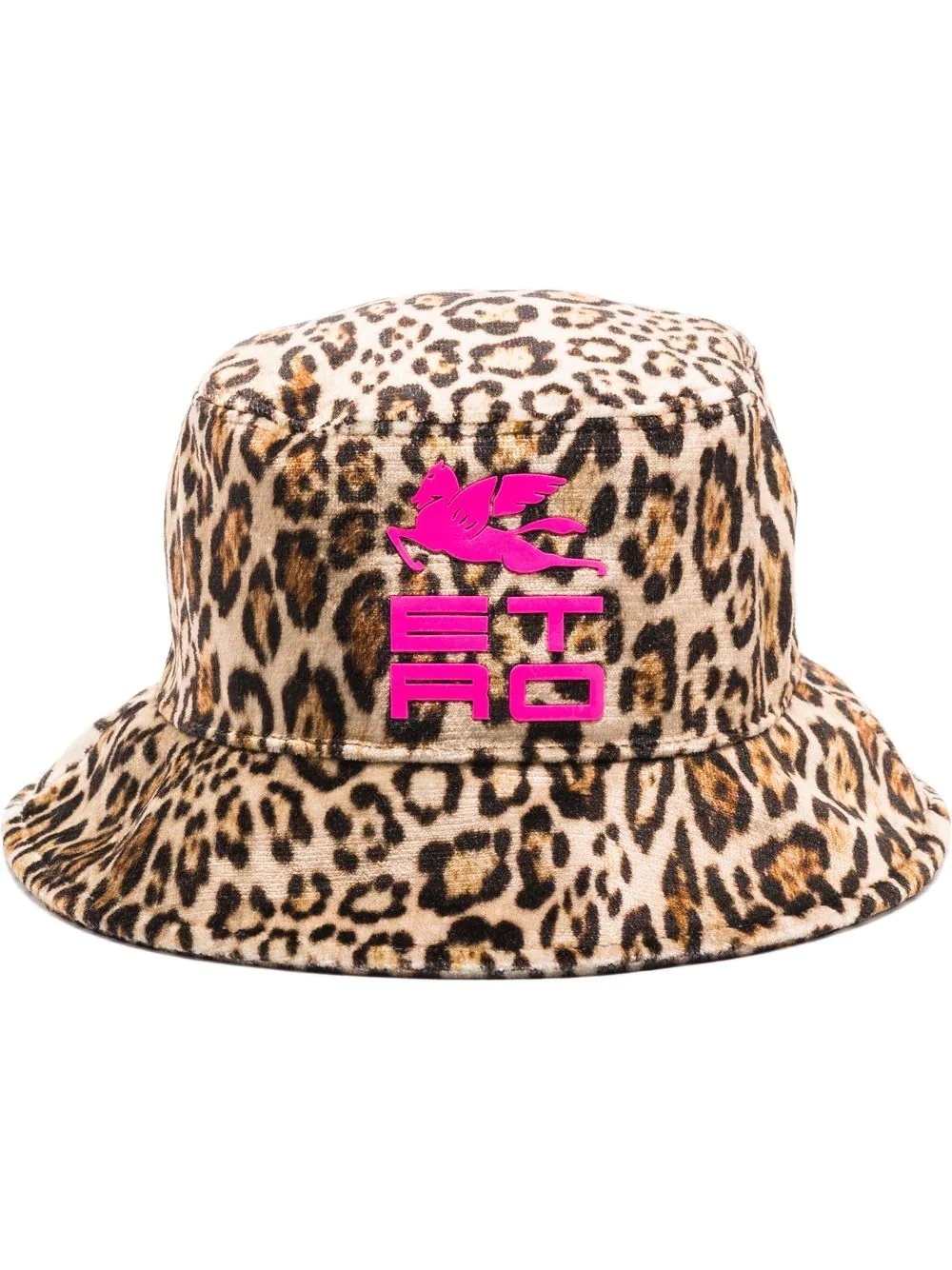 leopard-print bucket hat - 1