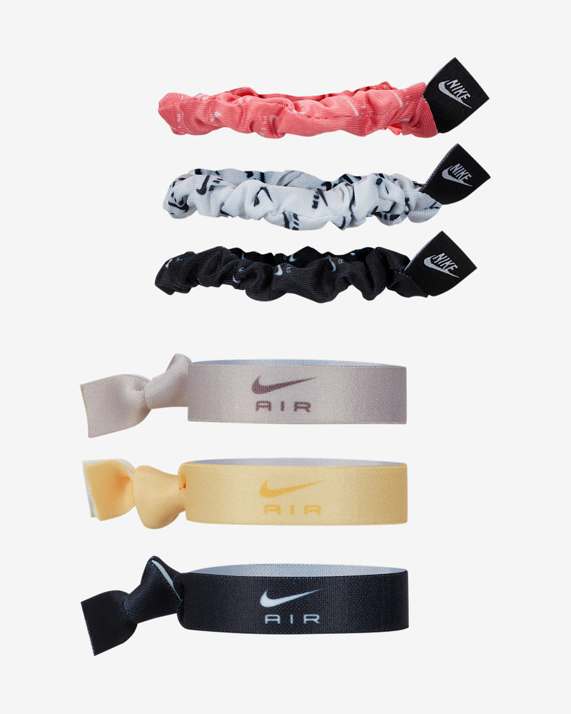 Nike Velvet and Elastic Hairbands (6 Pack) 1