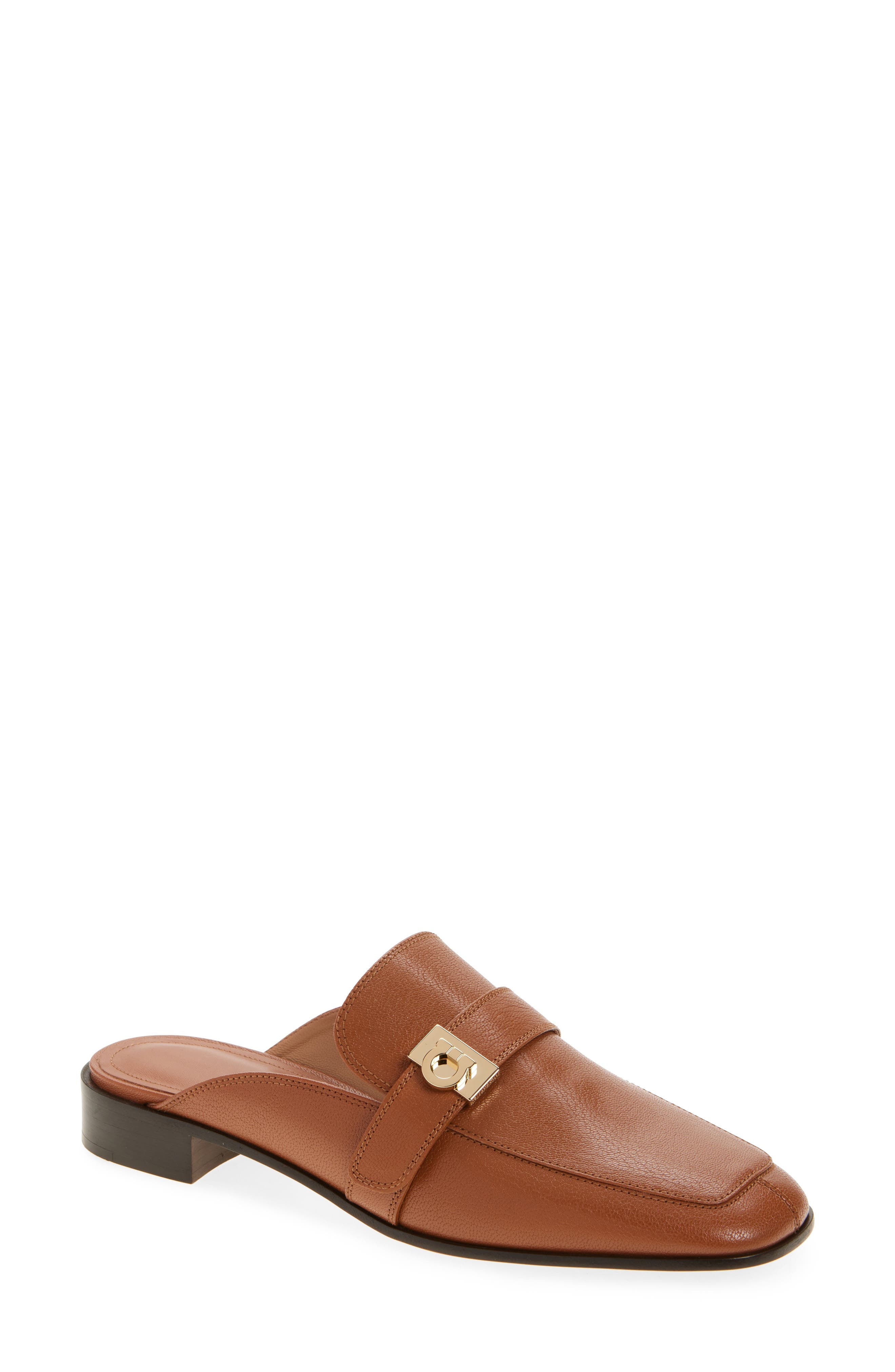 FERRAGAMO Mavira Loafer Mule in Naturale at Nordstrom - 1