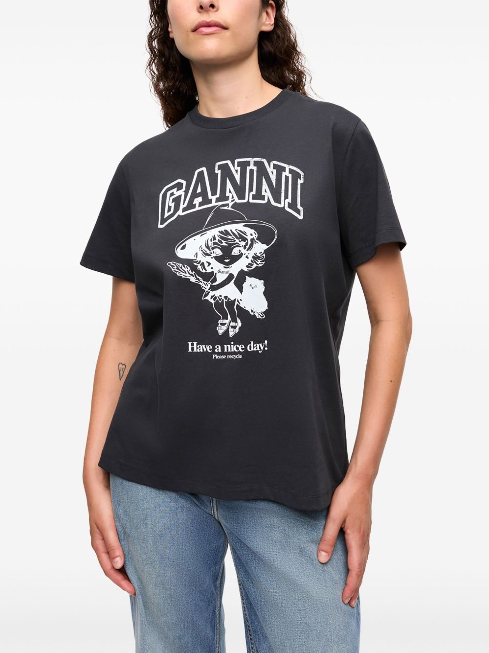 logo-print T-shirt - 3