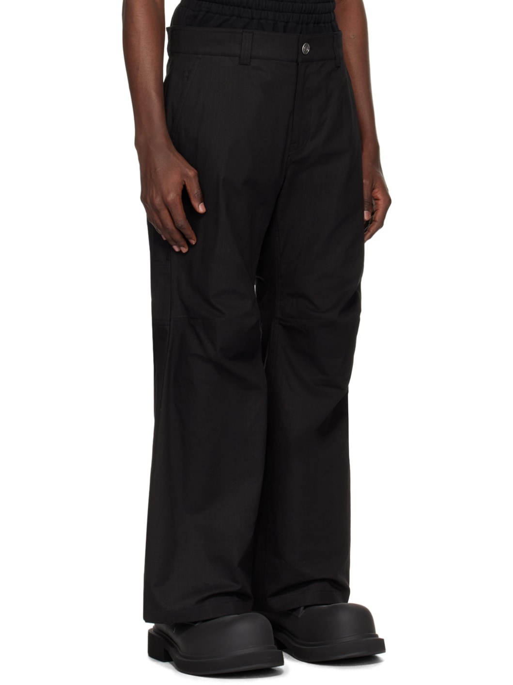 Black Layered Trousers - 2
