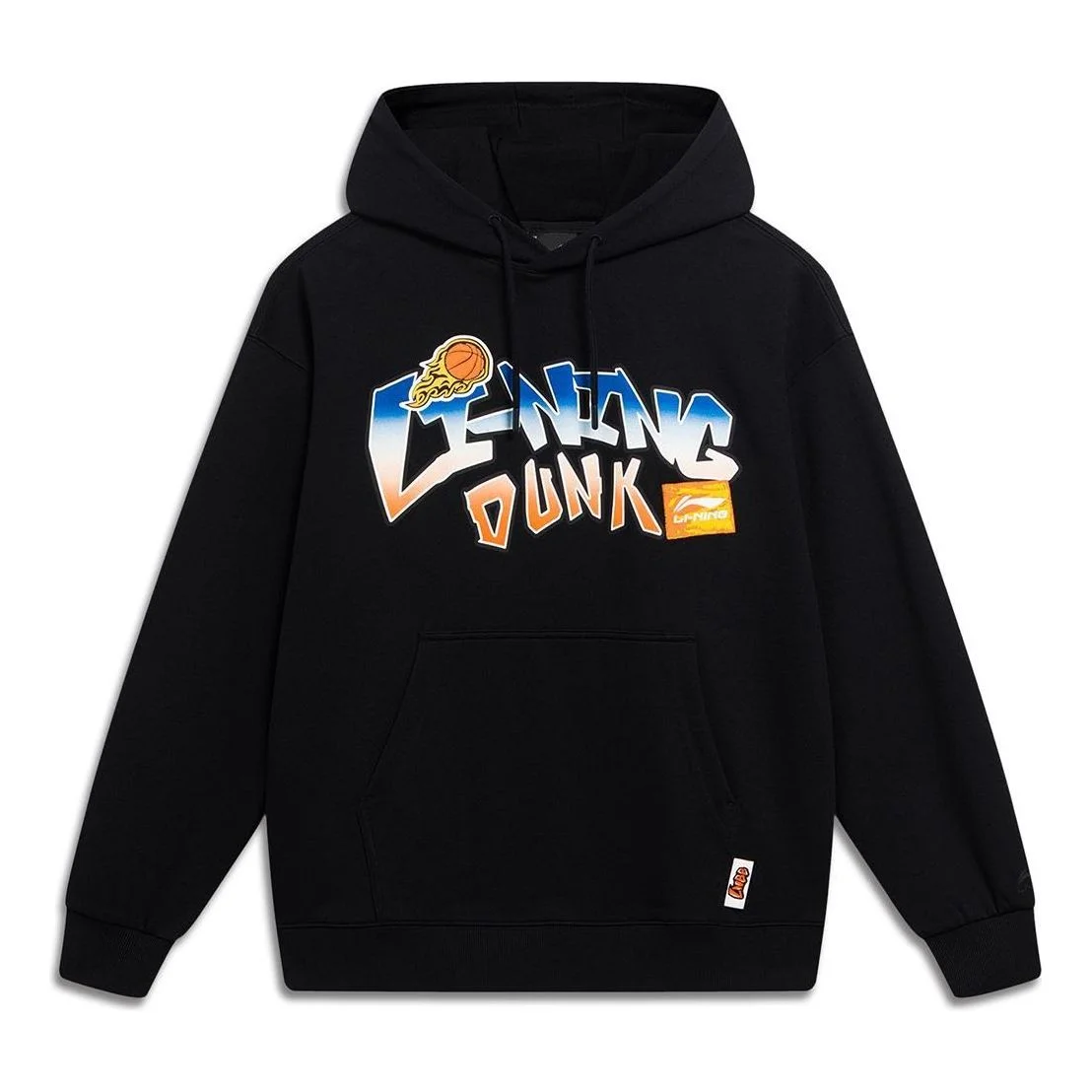 Li-Ning Hoops Cartoon Graphic Hoodie 'Black' AWDT551-4 - 1