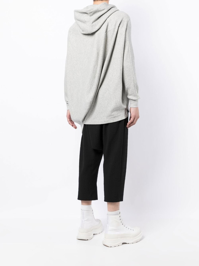 draped drawstring hoodie 5