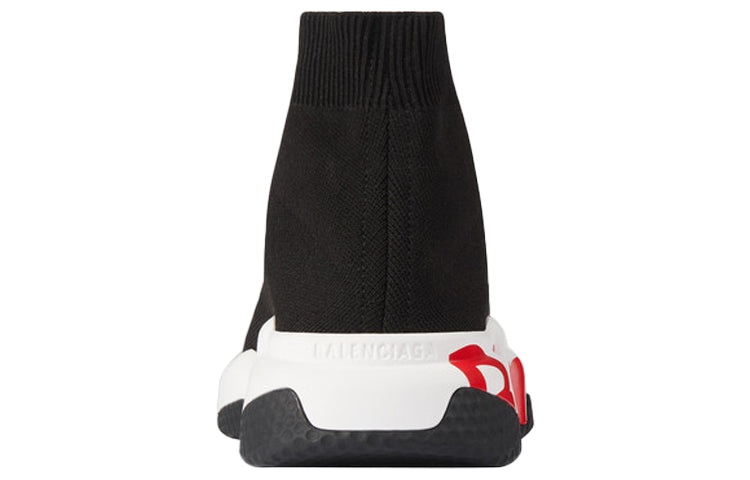 (WMNS) Balenciaga Speed Trainer 'Midsole Graffiti - Black Red' 605942W05GE1095 - 4