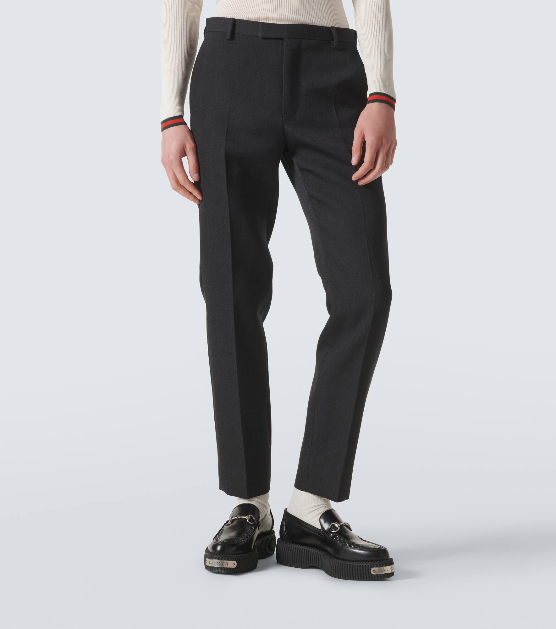 GUCCI Wool straight pants | REVERSIBLE