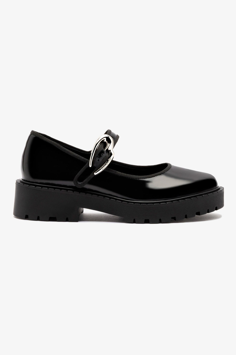 Wednesday Verona Flatform In Black Box Leather 1