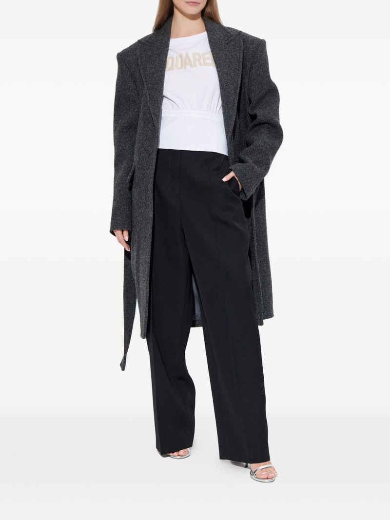 DSQUARED2 embroidered tie-waist T-shirt outlook