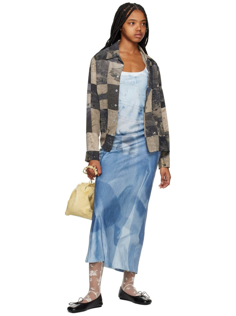 ELLISS Blue Handy Jean Maxi Dress outlook