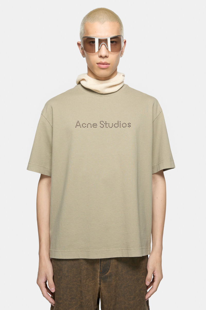 Acne Studios Logo t-shirt - Relaxed fit - Sand beige outlook