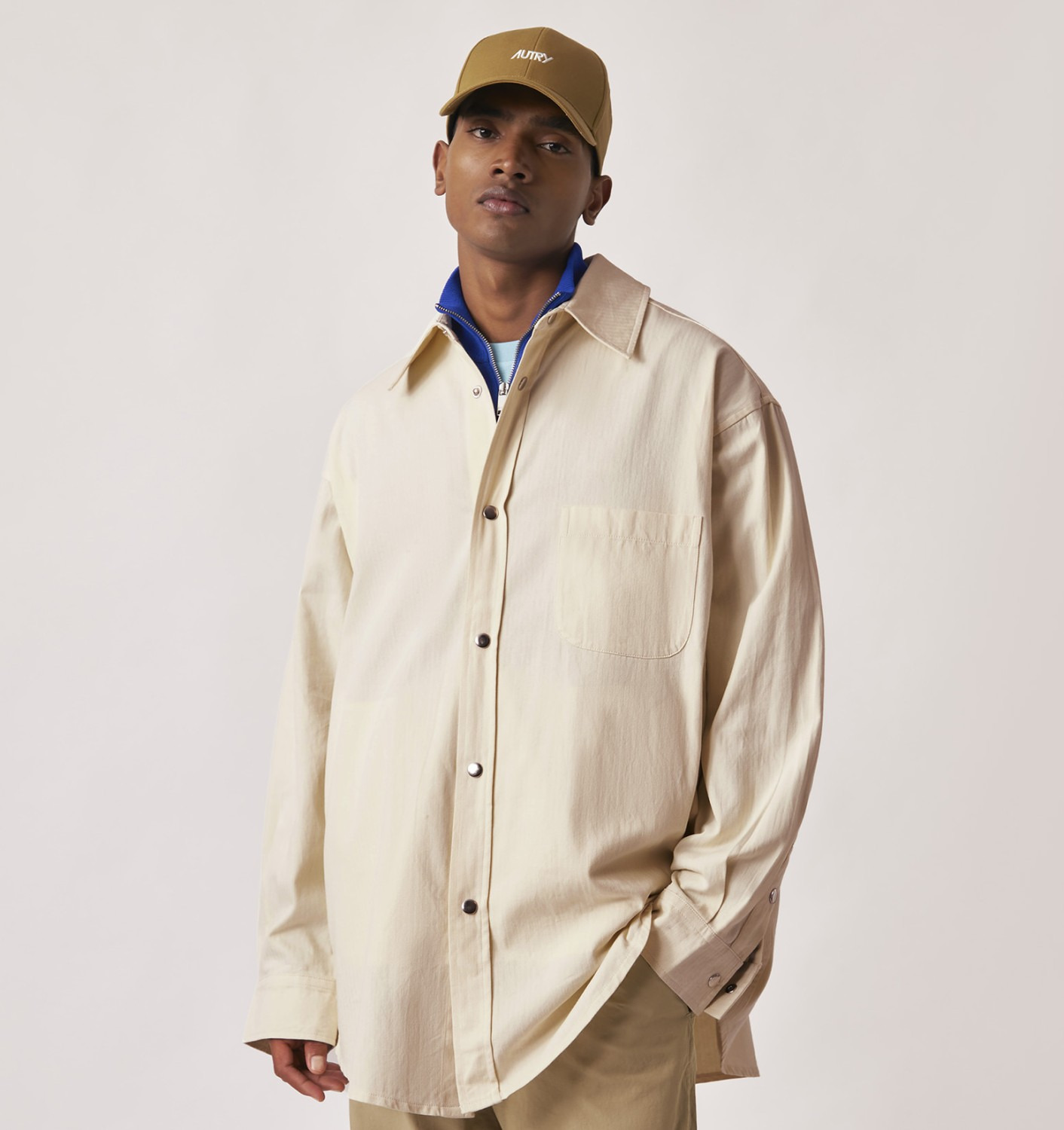 UNISEX HERRINGBONE OVERSHIRT - 4