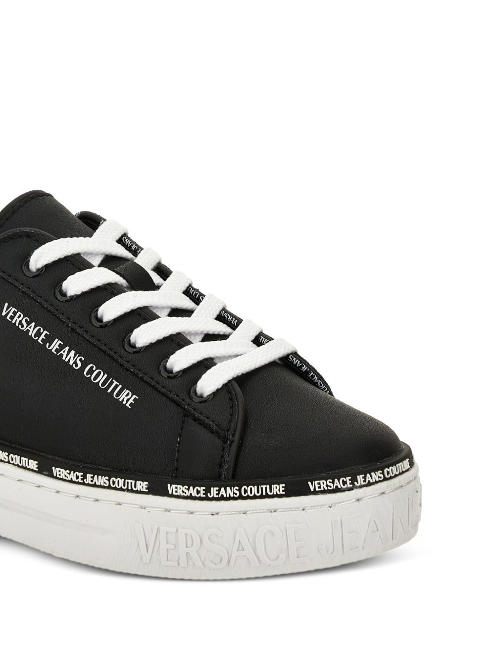 logo-detail lace-up trainers - 4