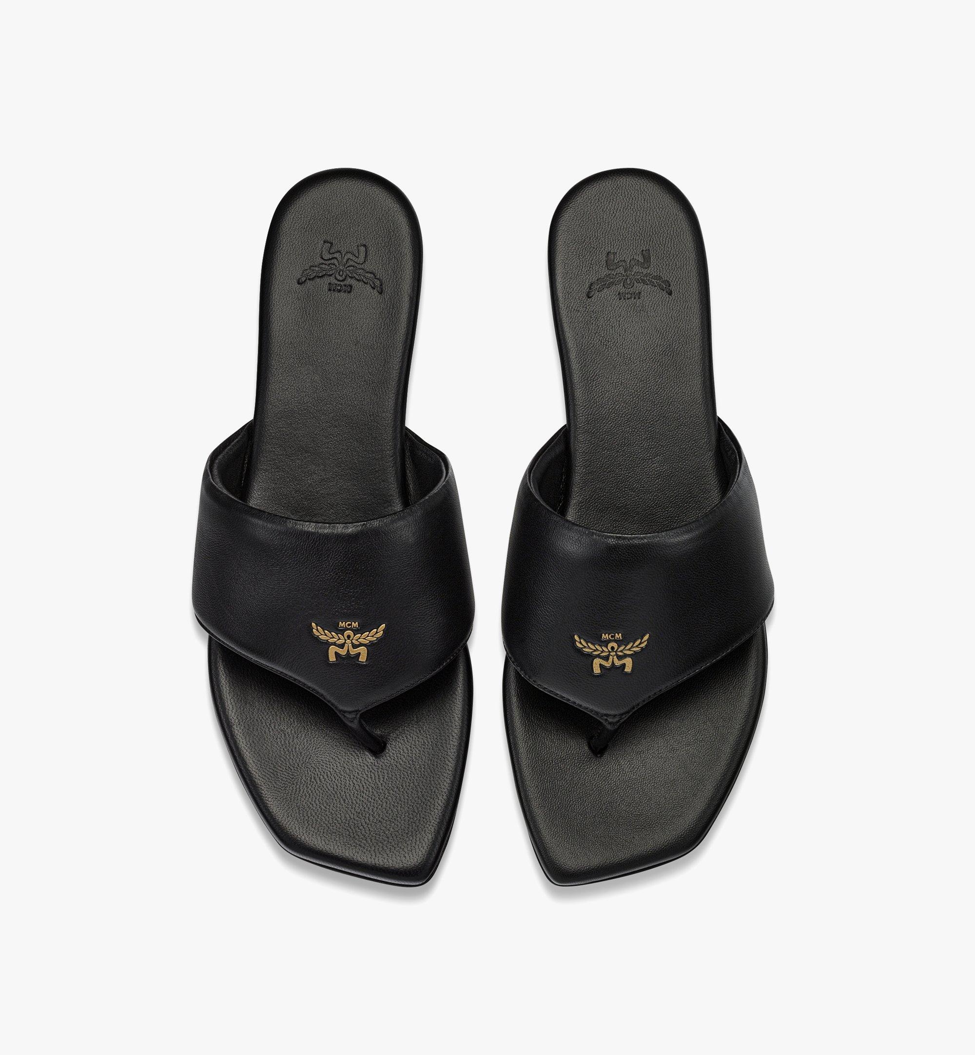 Flat Sandals in Lamb Leather - 5